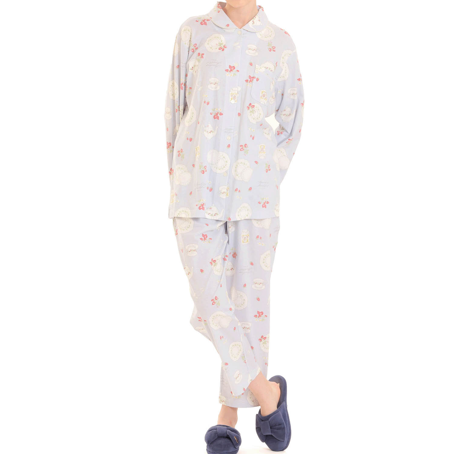 Narue 天竺ストロベリーカトラリーシャツパジャマ - 画像17