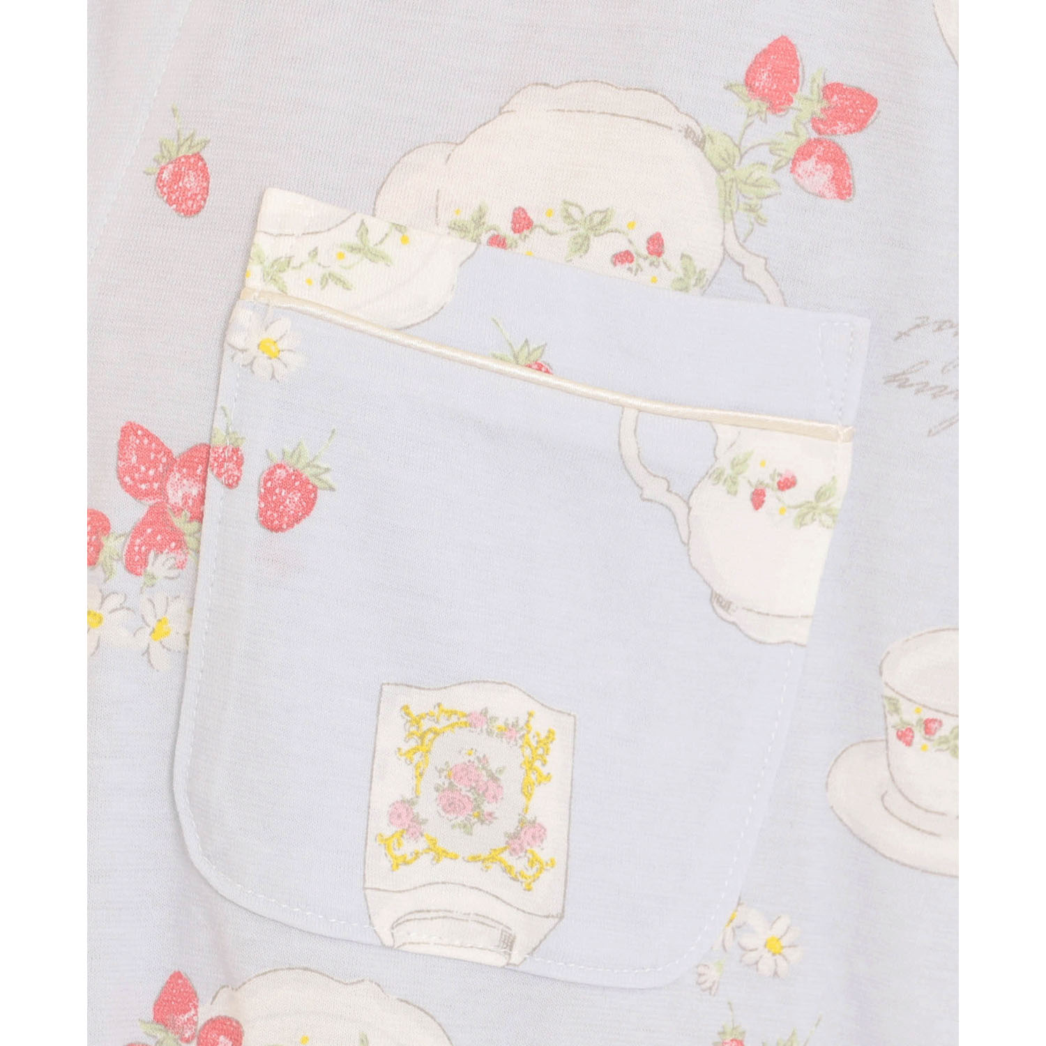 Narue 天竺ストロベリーカトラリーシャツパジャマ - 画像19