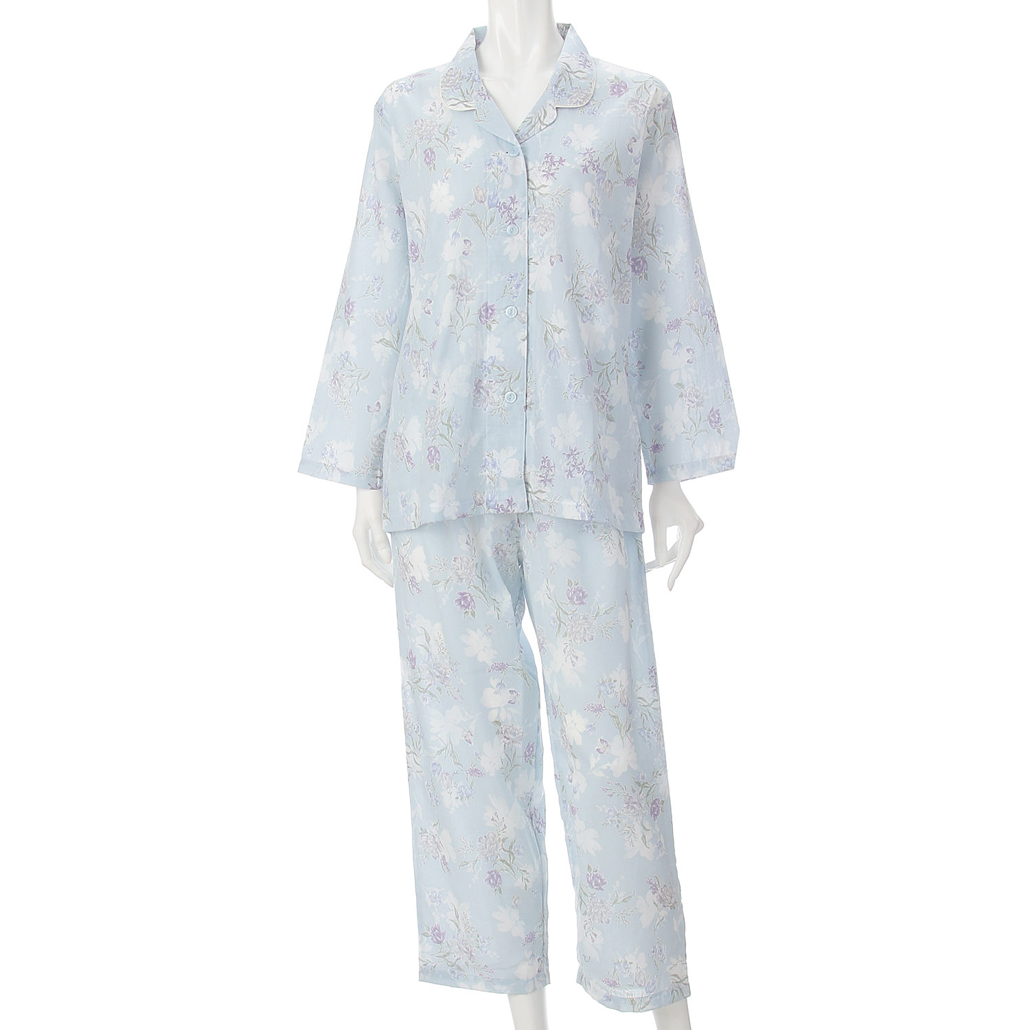 GUNZE COOL PLUS 背中メッシュ 長袖長パンツパジャマ - 画像6