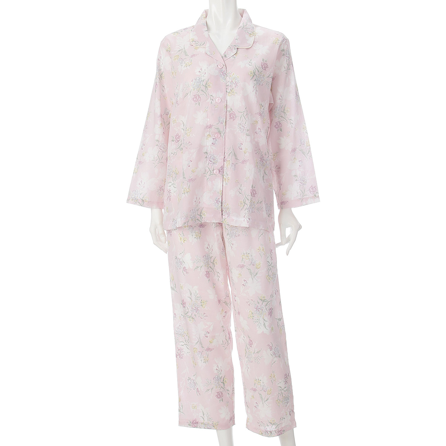 GUNZE COOL PLUS 背中メッシュ 長袖長パンツパジャマ