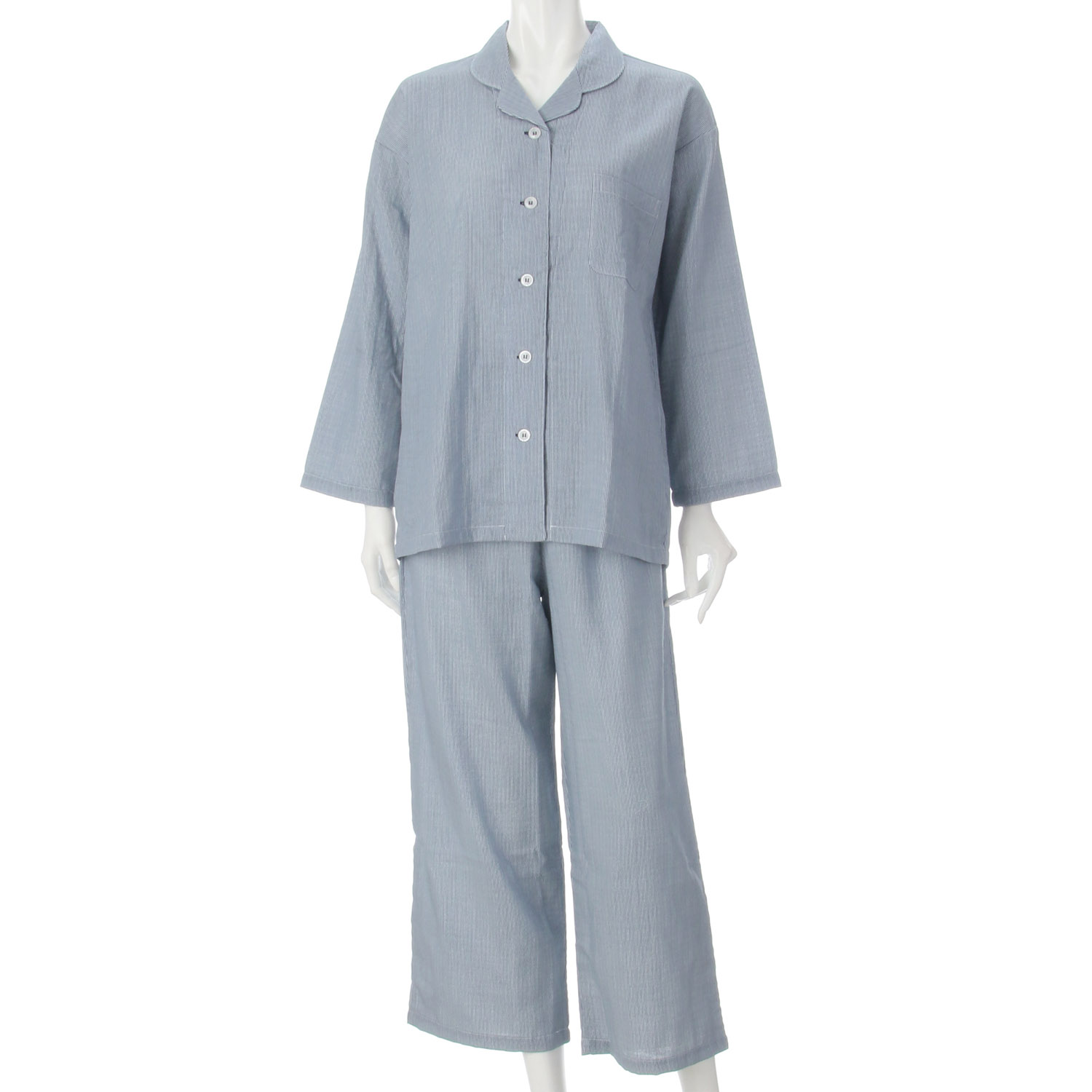 GUNZE アセドロン 改質レーヨン 婦人 長袖長パンツパジャマ - 画像6