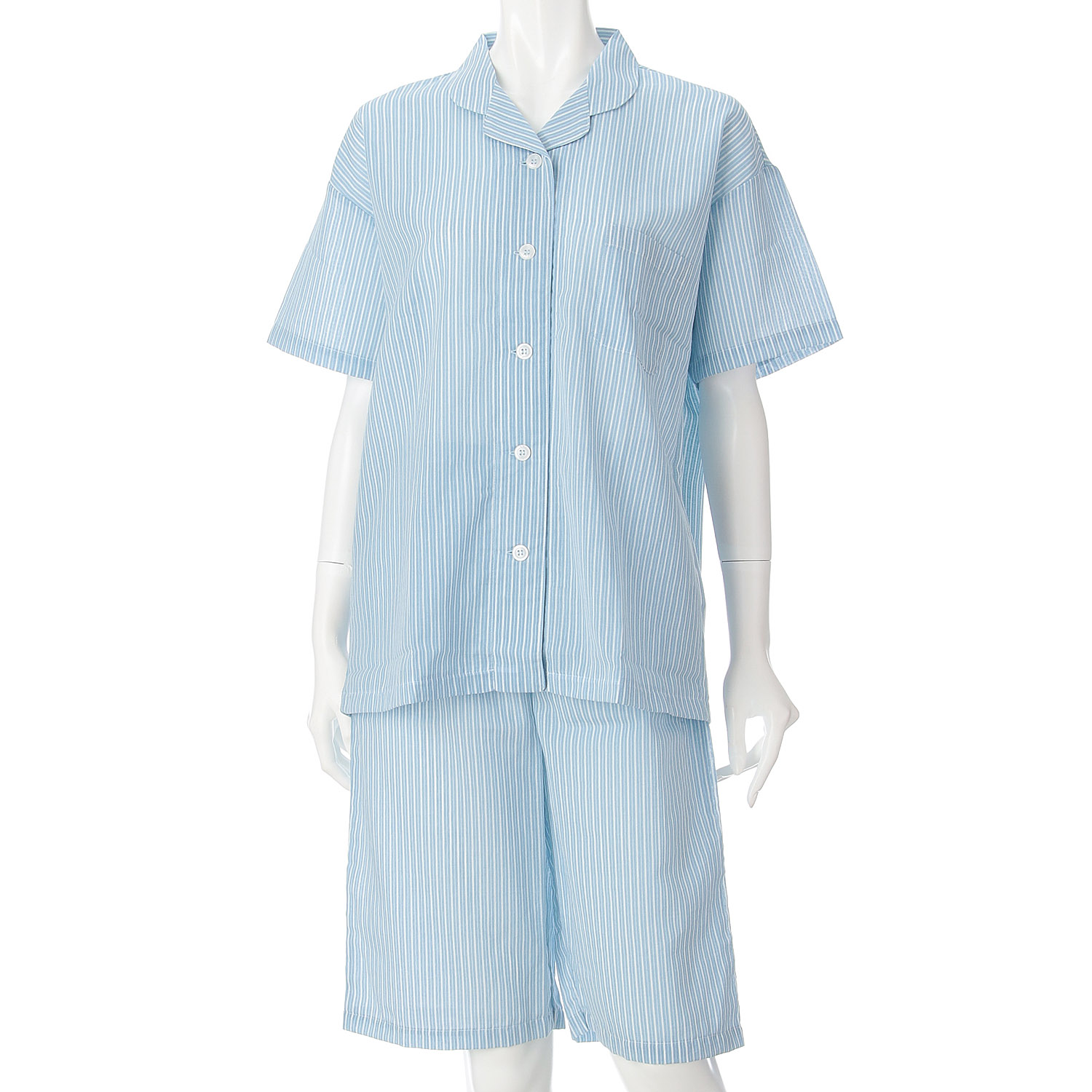 婦人 アセドロン半袖5分丈パンツパジャマ - 画像5