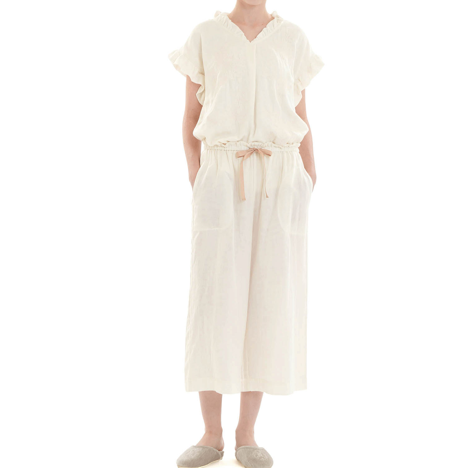 Narue 50／ダブルガーゼシャンブレープラージュセットアップ - 画像3