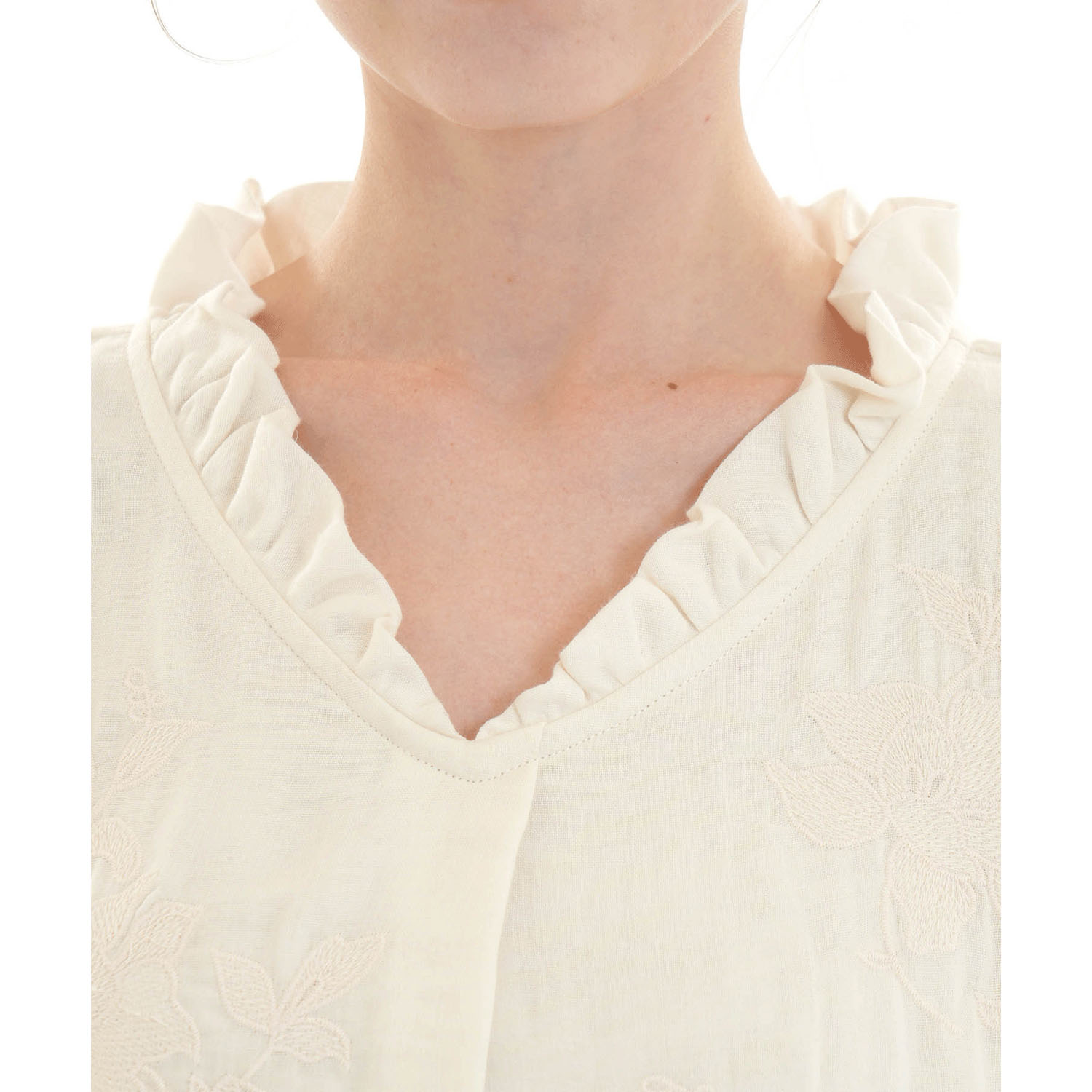 Narue 50／ダブルガーゼシャンブレープラージュセットアップ - 画像4