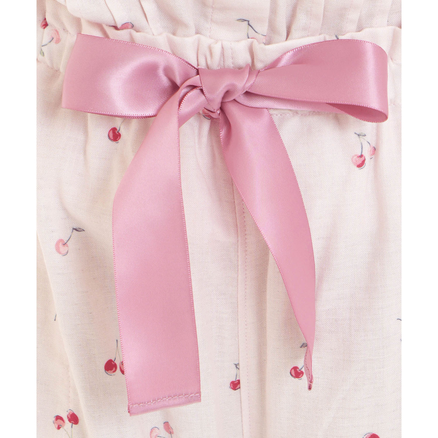 Narue コットンダブルガーゼプティチェリーギャザーパジャマ - 画像15