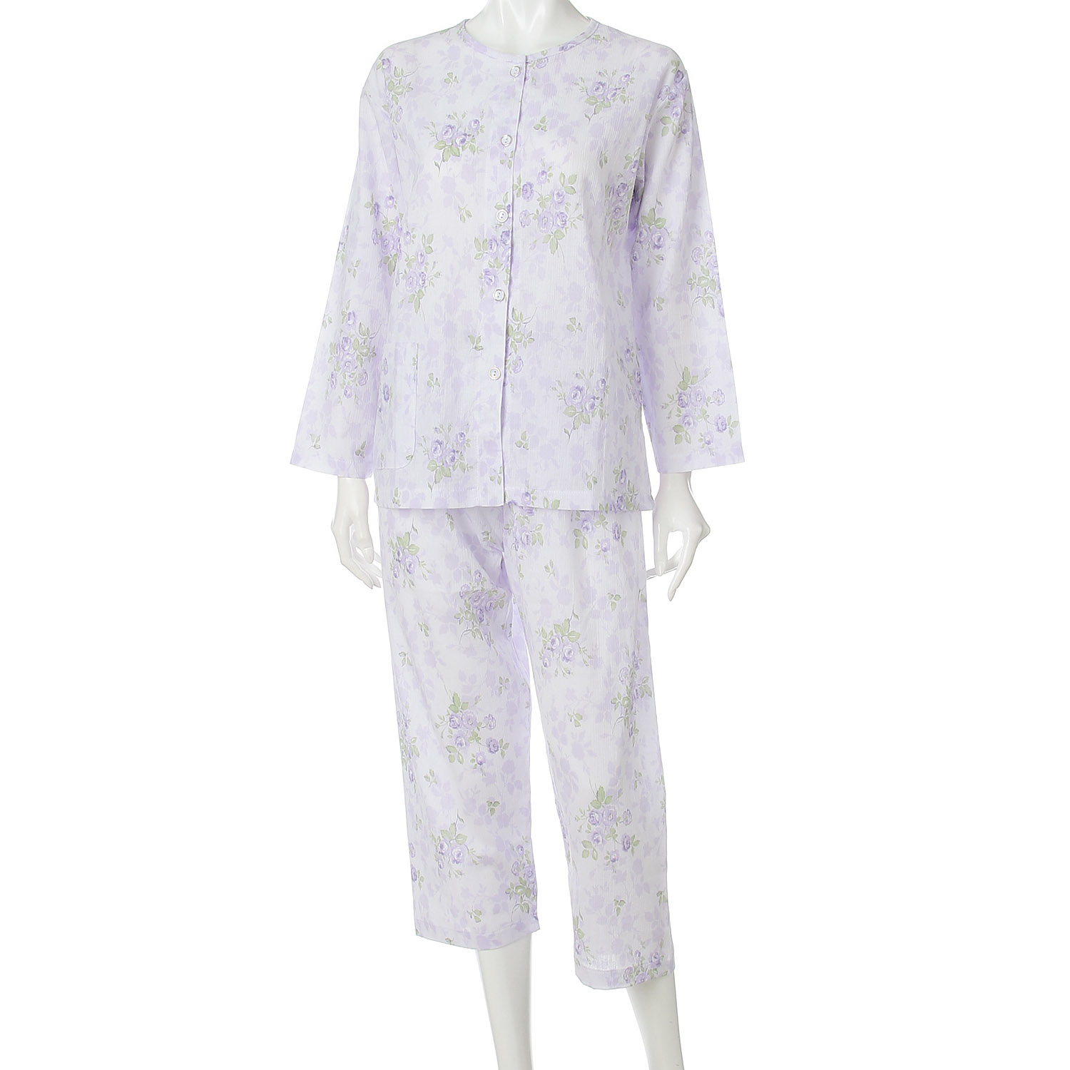 婦人楊柳全開長袖パジャマ プチサイズ - 画像7