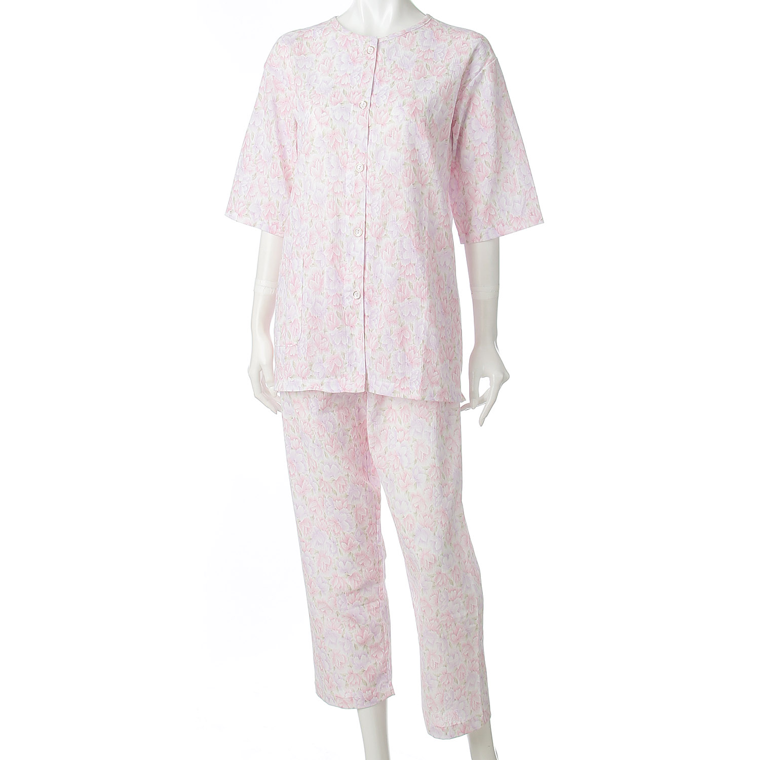 楊柳全開パジャマ5分袖M／L