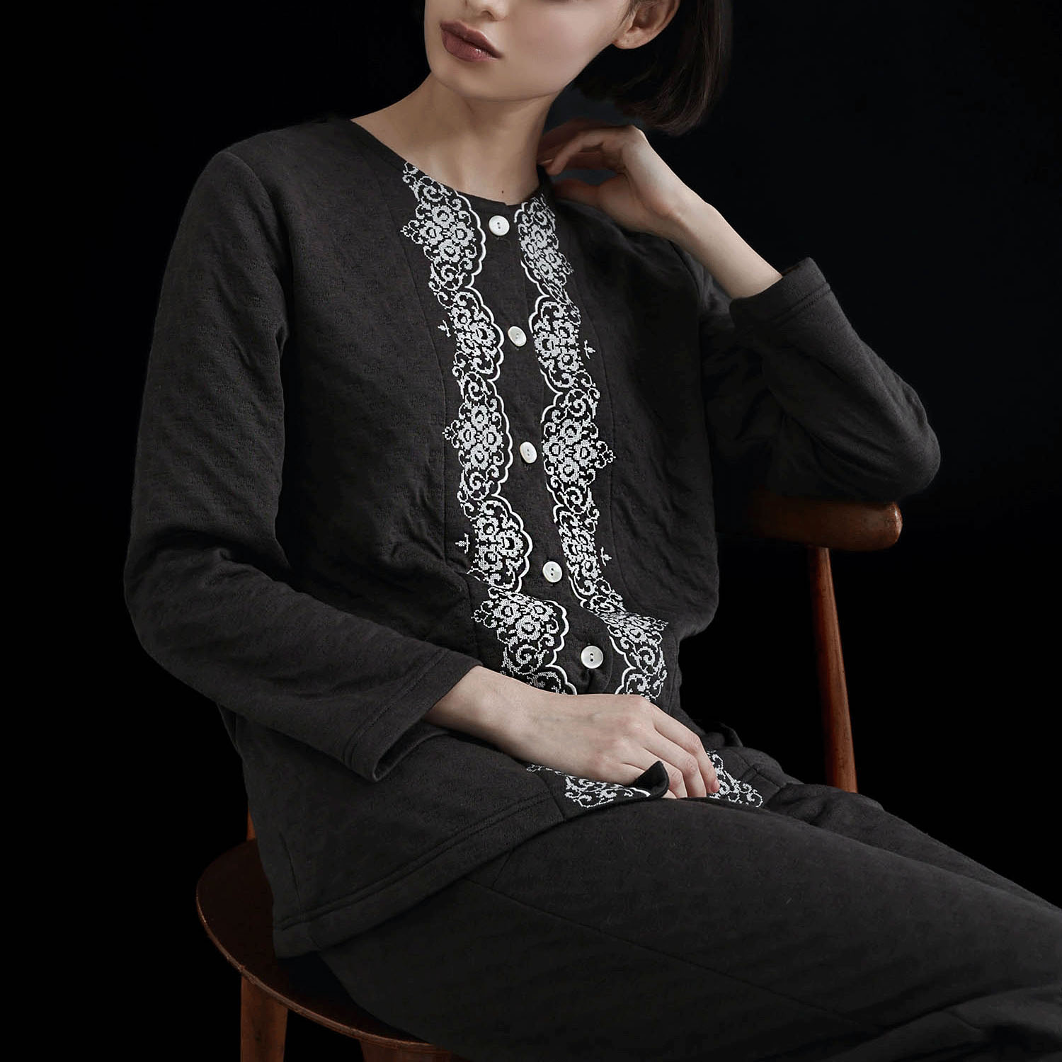 Narue 裏綿接結（綿入り）ブドォワールセットアップ