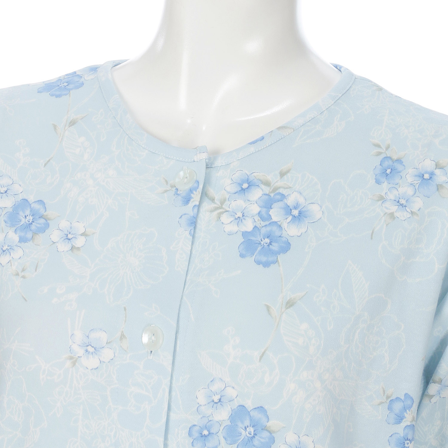 婦人綿100％スムースパジャマS、M、L 日本製 - 画像4