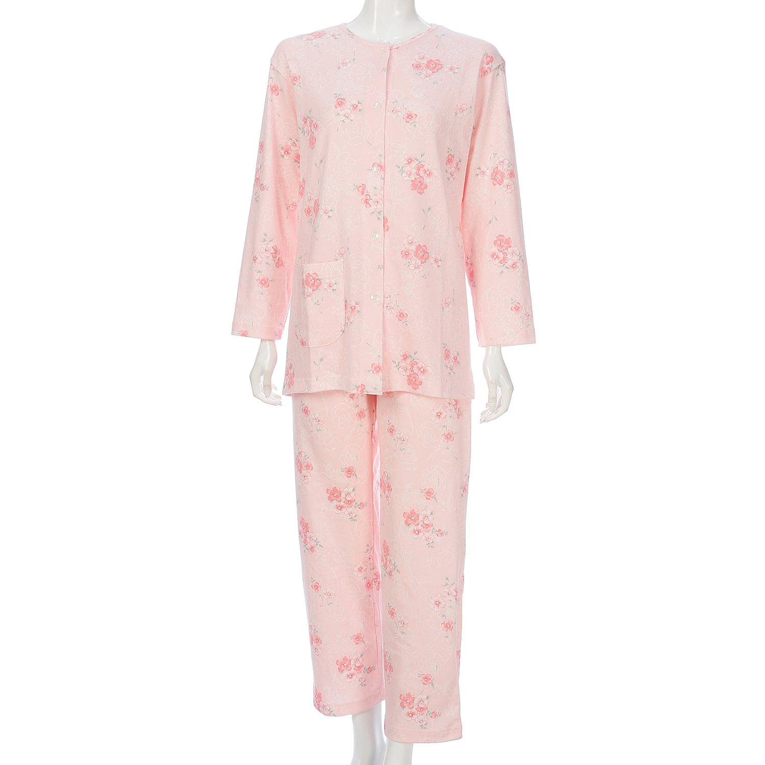 婦人綿100％スムースパジャマ3L日本製