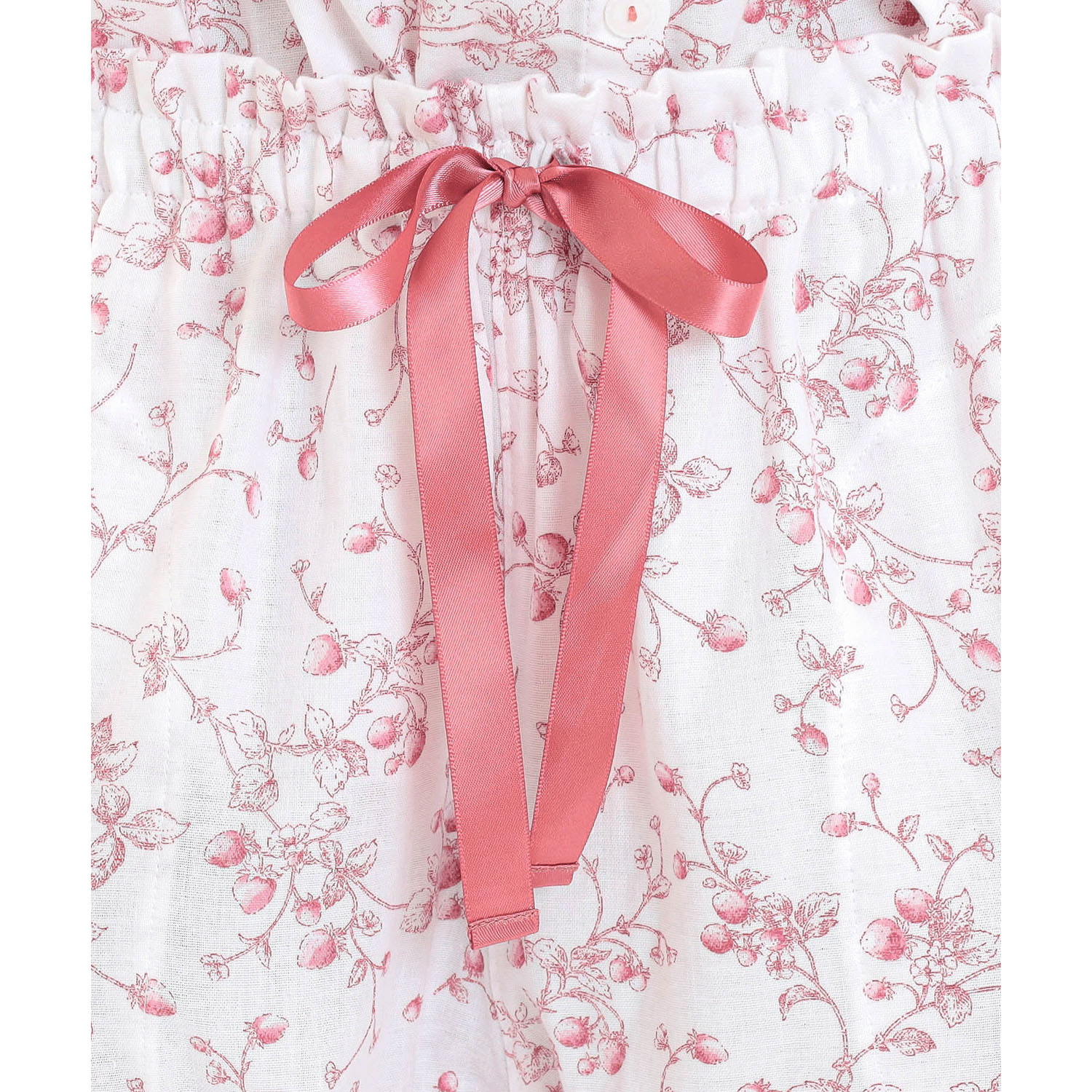 Narue 40／ダブルガーゼプティフレーズフリル7分袖パジャマ - 画像8