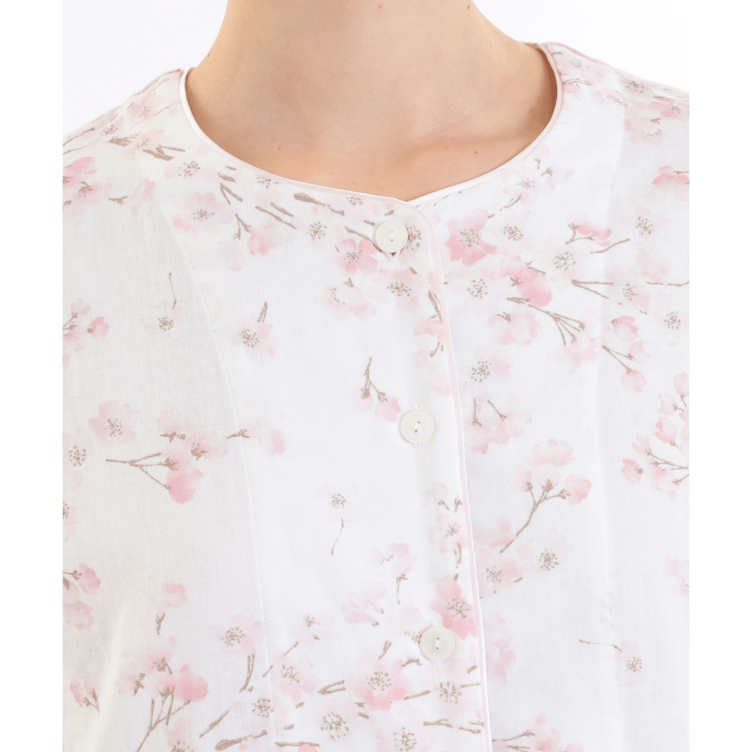 Narue 50／Wガーゼチェリーブロッサムパジャマ - 画像2
