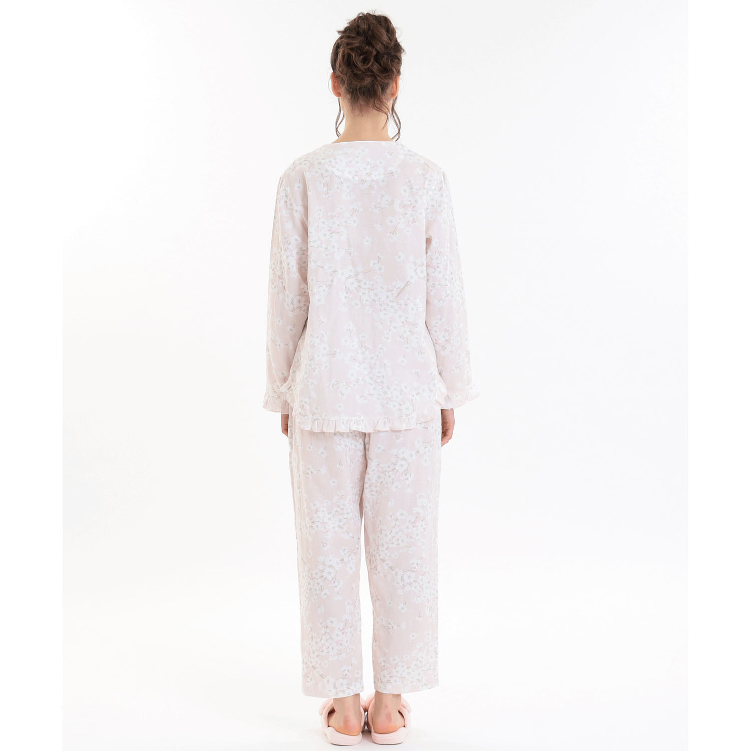 Narue 50／Wガーゼチェリーブロッサムパジャマ - 画像14