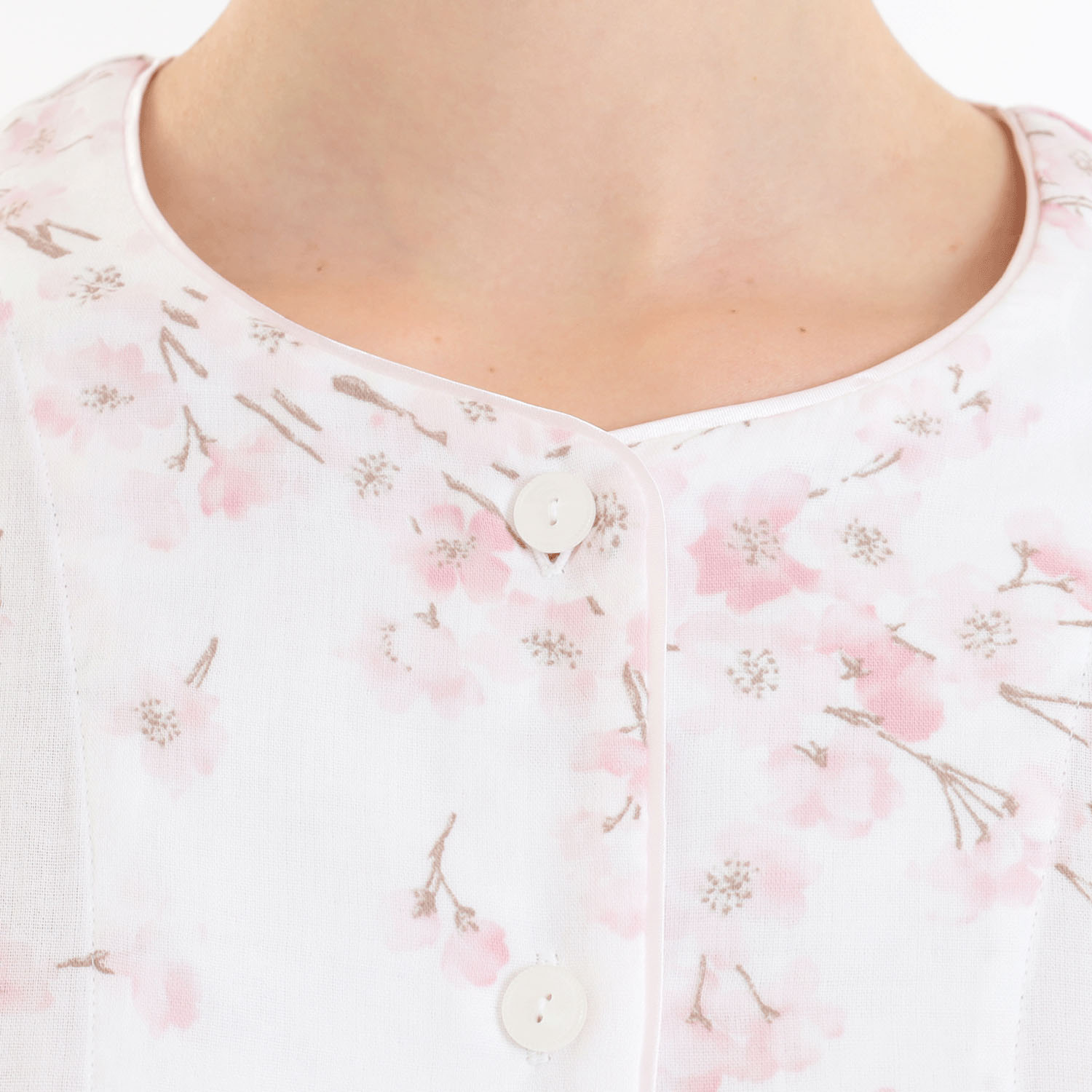 Narue 50／Wガーゼチェリーブロッサムパジャマ - 画像3