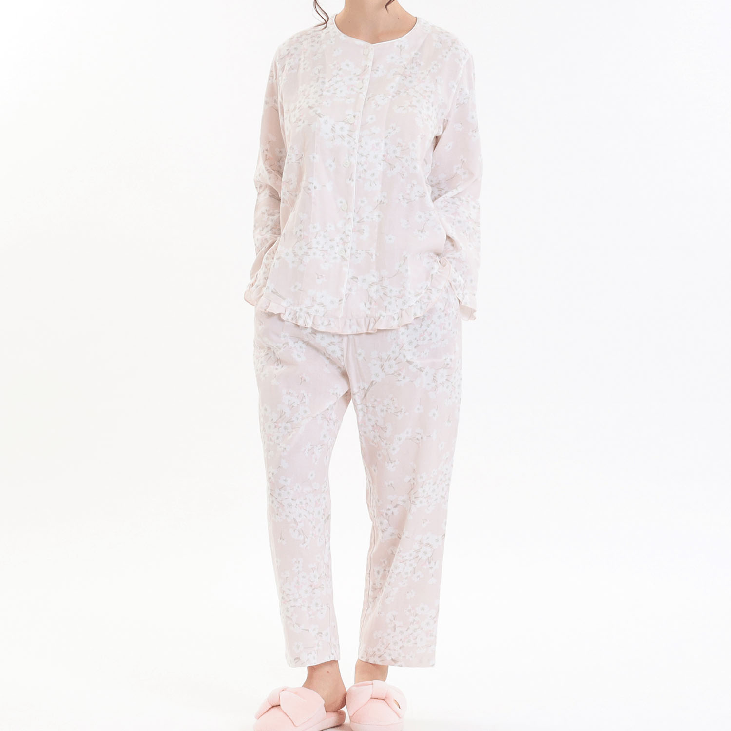 Narue 50／Wガーゼチェリーブロッサムパジャマ - 画像8