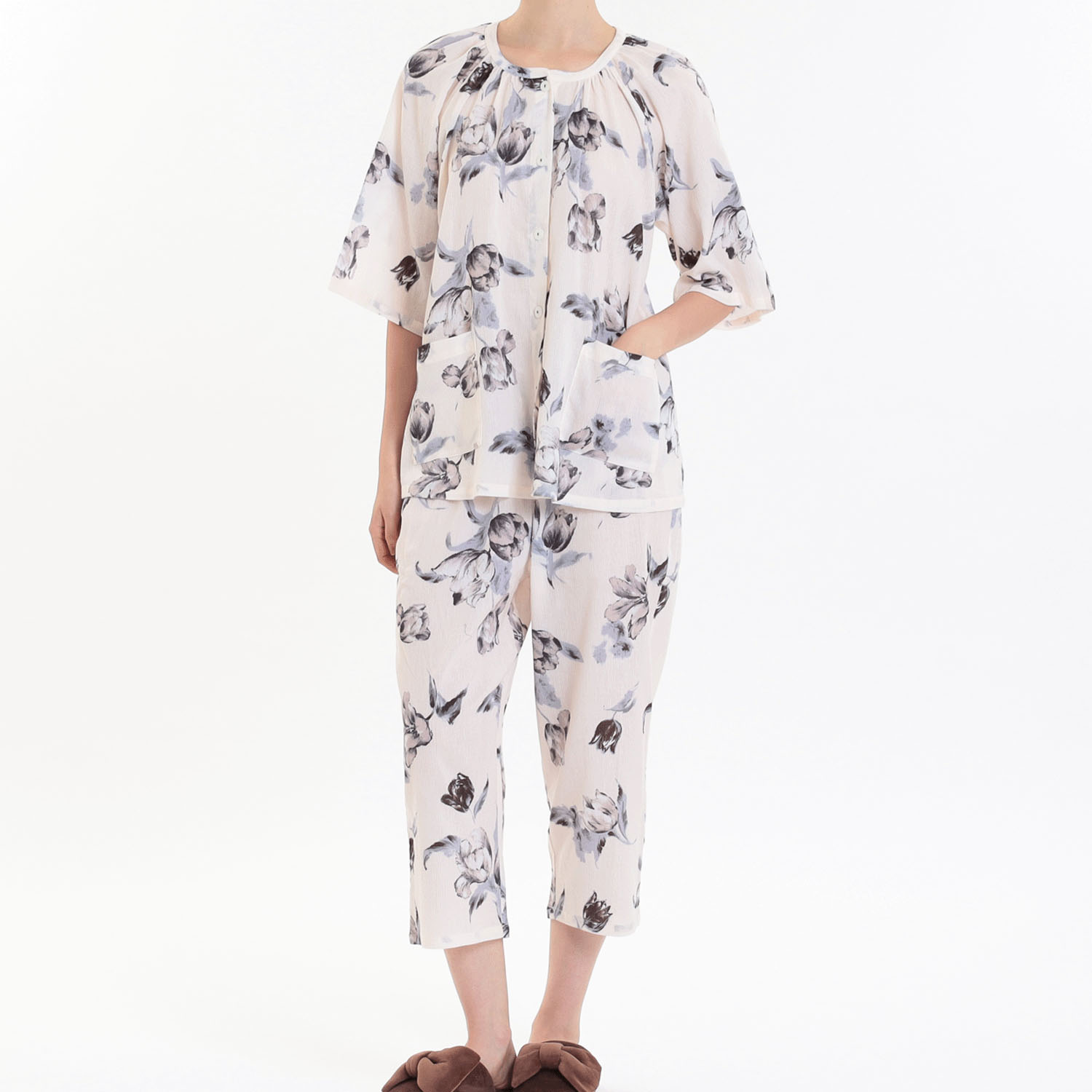 Narue 高島ちぢみチューリップベールパジャマ