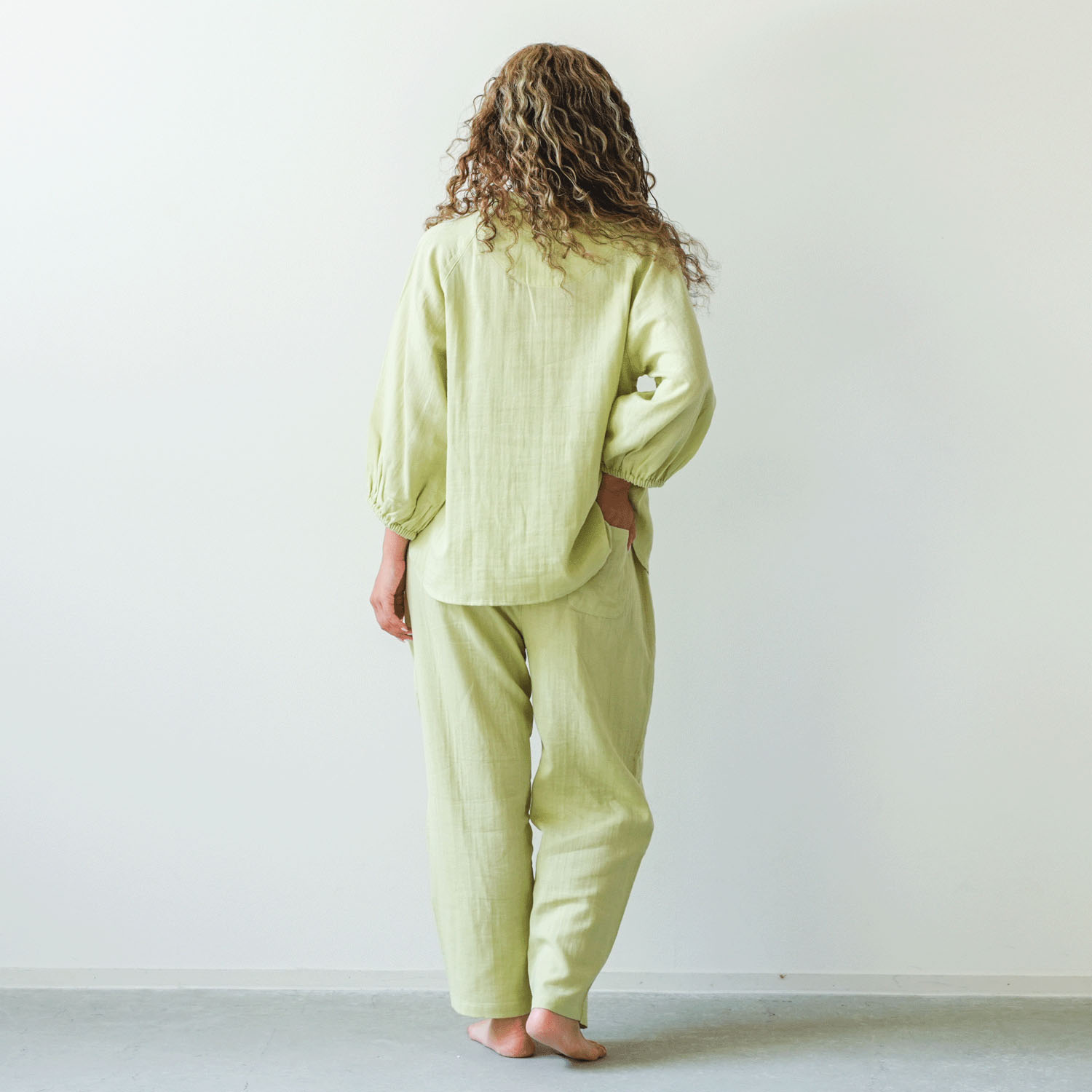 着る保湿クリーム ギャザーボリューム袖7分袖パジャマ - 画像9