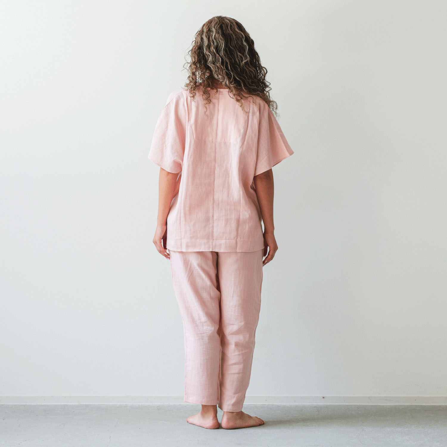 着る保湿クリーム ライトスクエア半袖パジャマ - 画像4