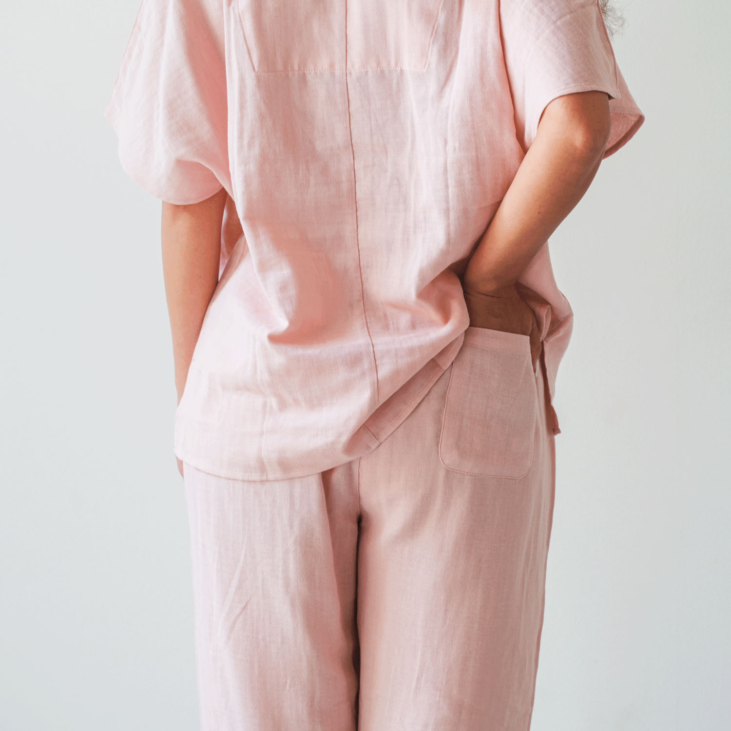 着る保湿クリーム ライトスクエア半袖パジャマ - 画像5