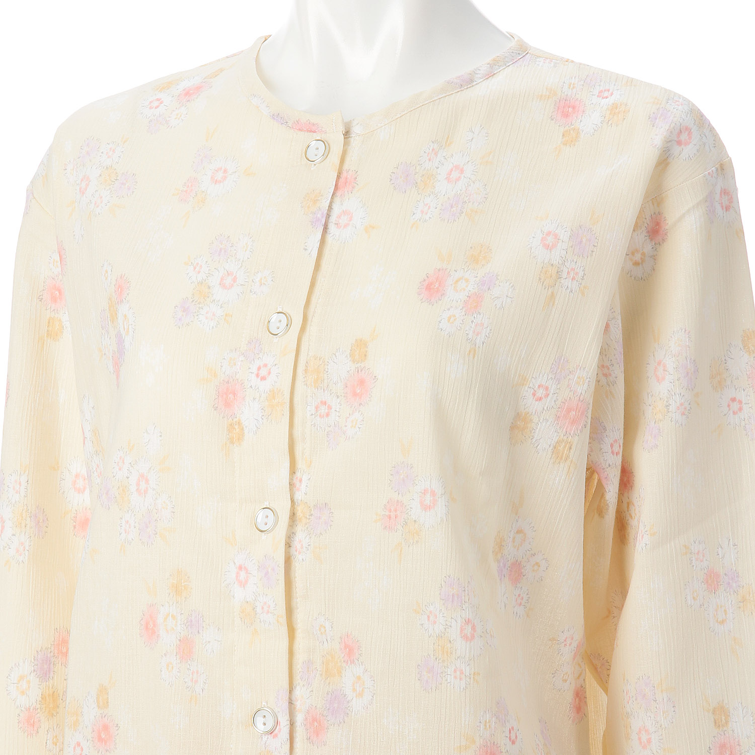 婦人 楊柳全開長袖パジャマ LL 日本製 - 画像4