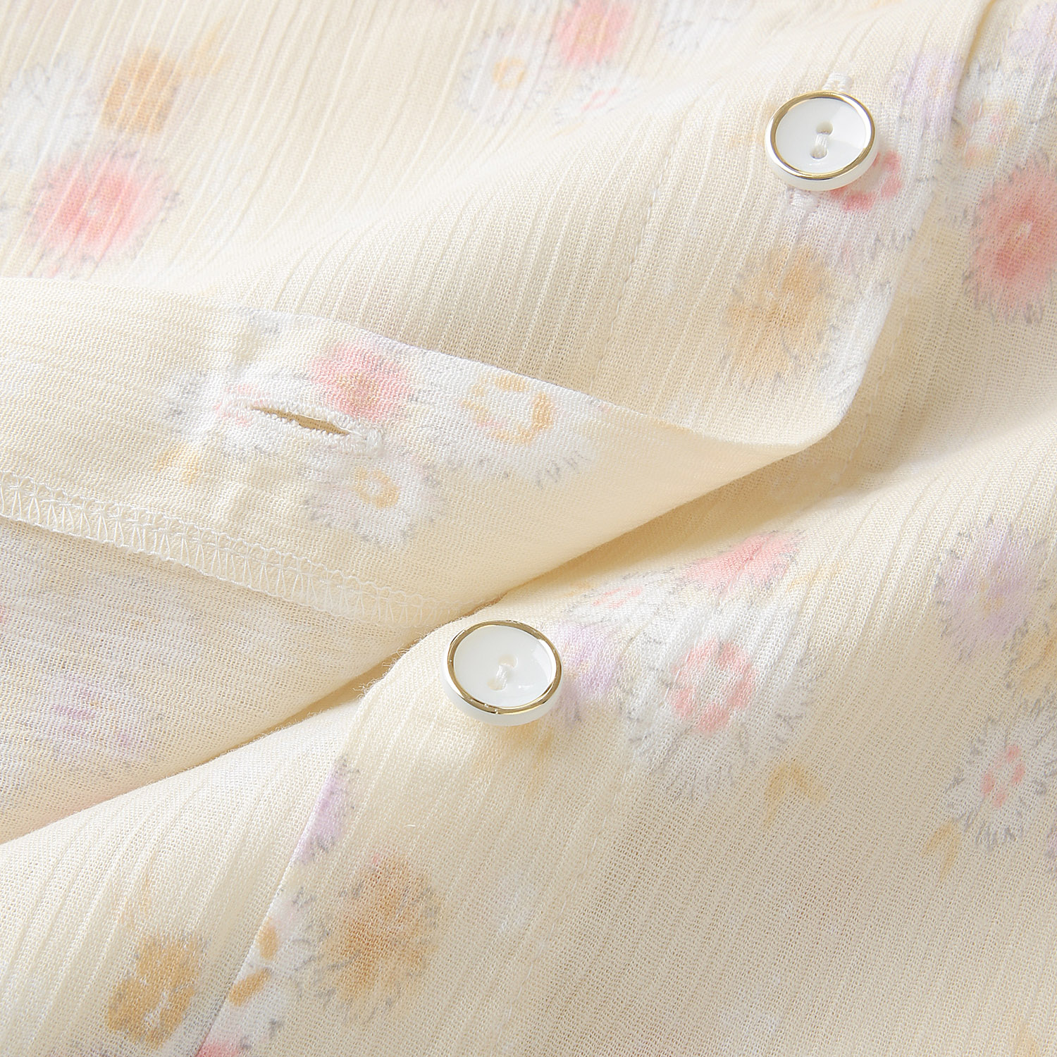 婦人 楊柳全開長袖パジャマ LL 日本製 - 画像5