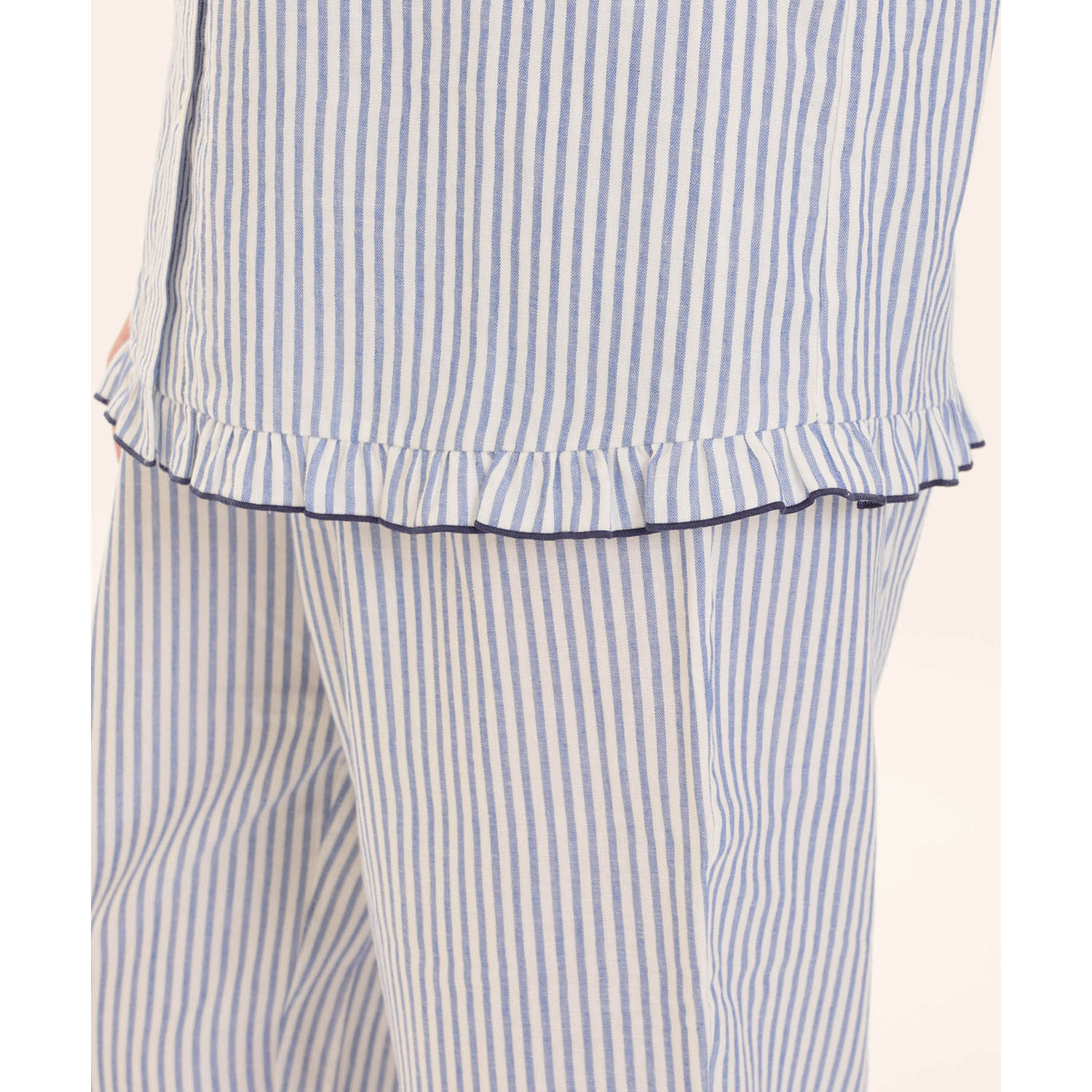 Narue ダブルガーゼシンプルストライプリボンパジャマ - 画像23