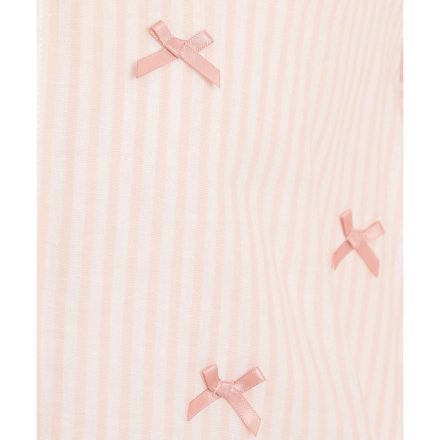 Narue ダブルガーゼシンプルストライプリボンパジャマ - 画像5