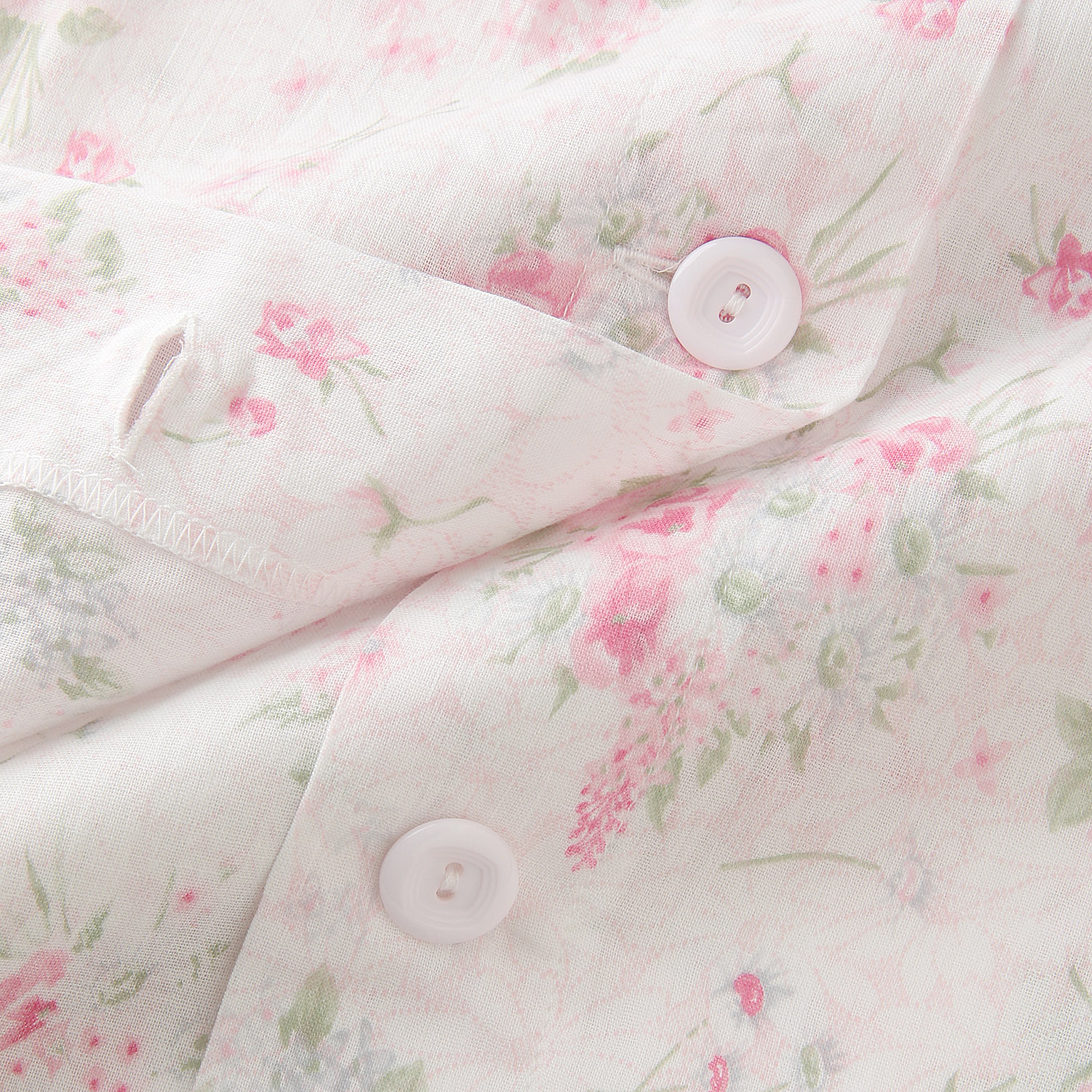 GUNZE 婦人 楊柳長袖長パンツパジャマ 親切サイズ - 画像4