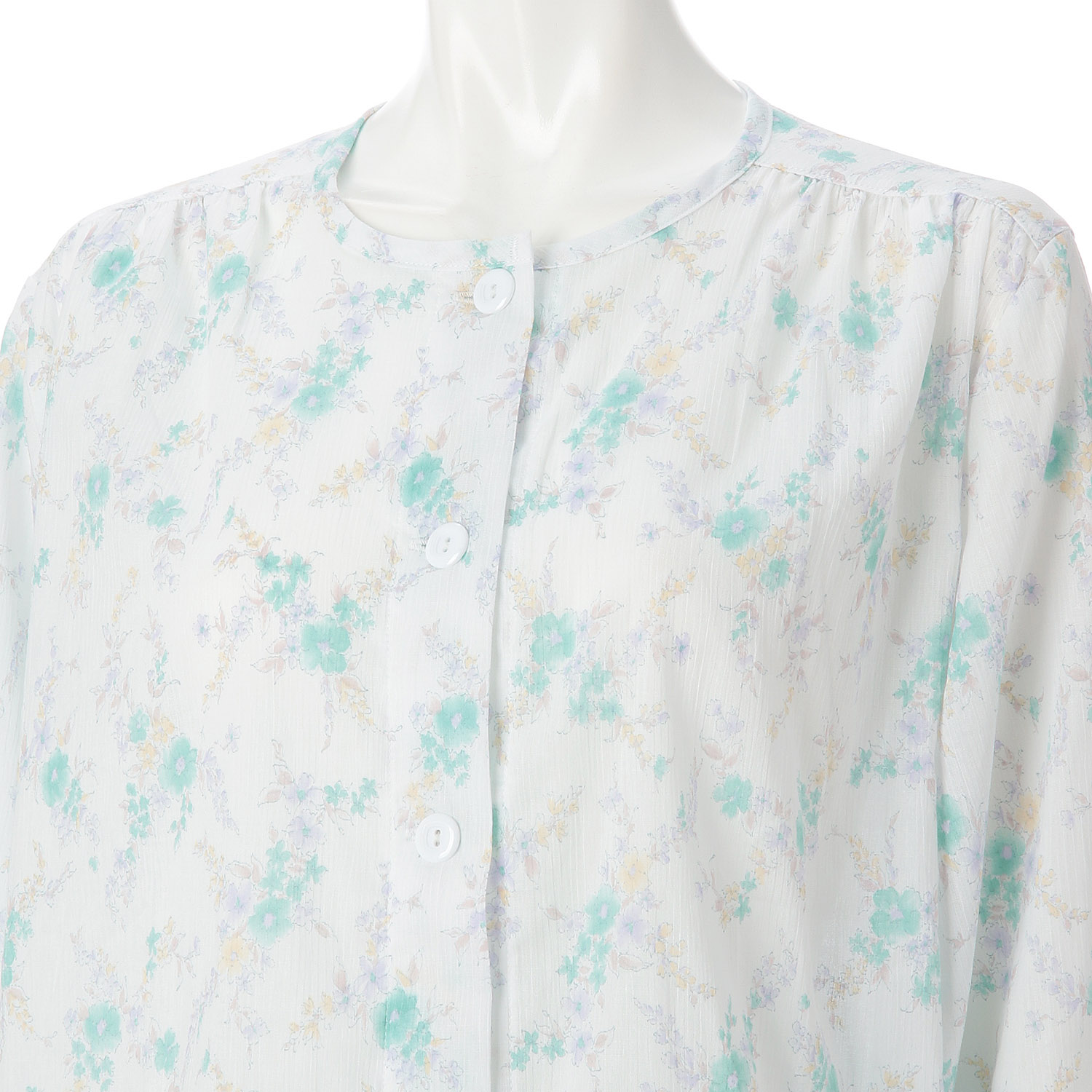 GUNZE 婦人 高島ちぢみ 長袖長パンツパジャマ - 画像4