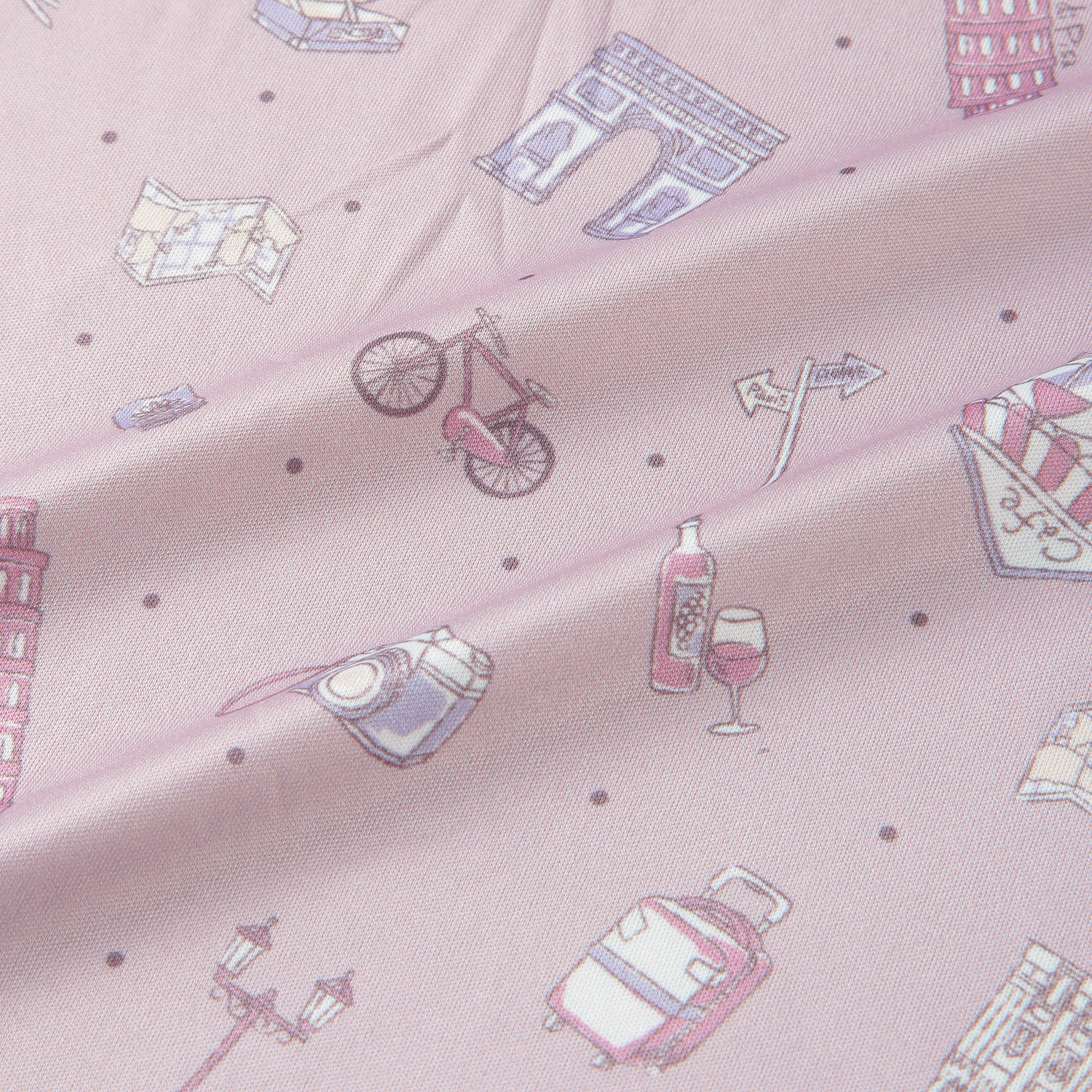 ジョワイユニュイ ポーチ付 携帯パジャマ Tスーツ トラベルドット - 画像4