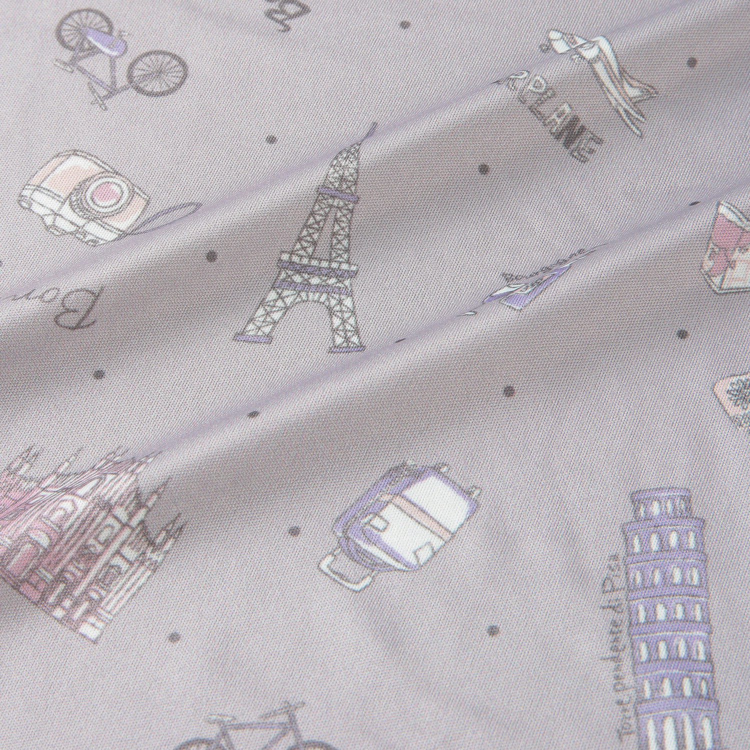 ジョワイユニュイ ポーチ付 携帯パジャマ ワンピース  トラベルドット - 画像4