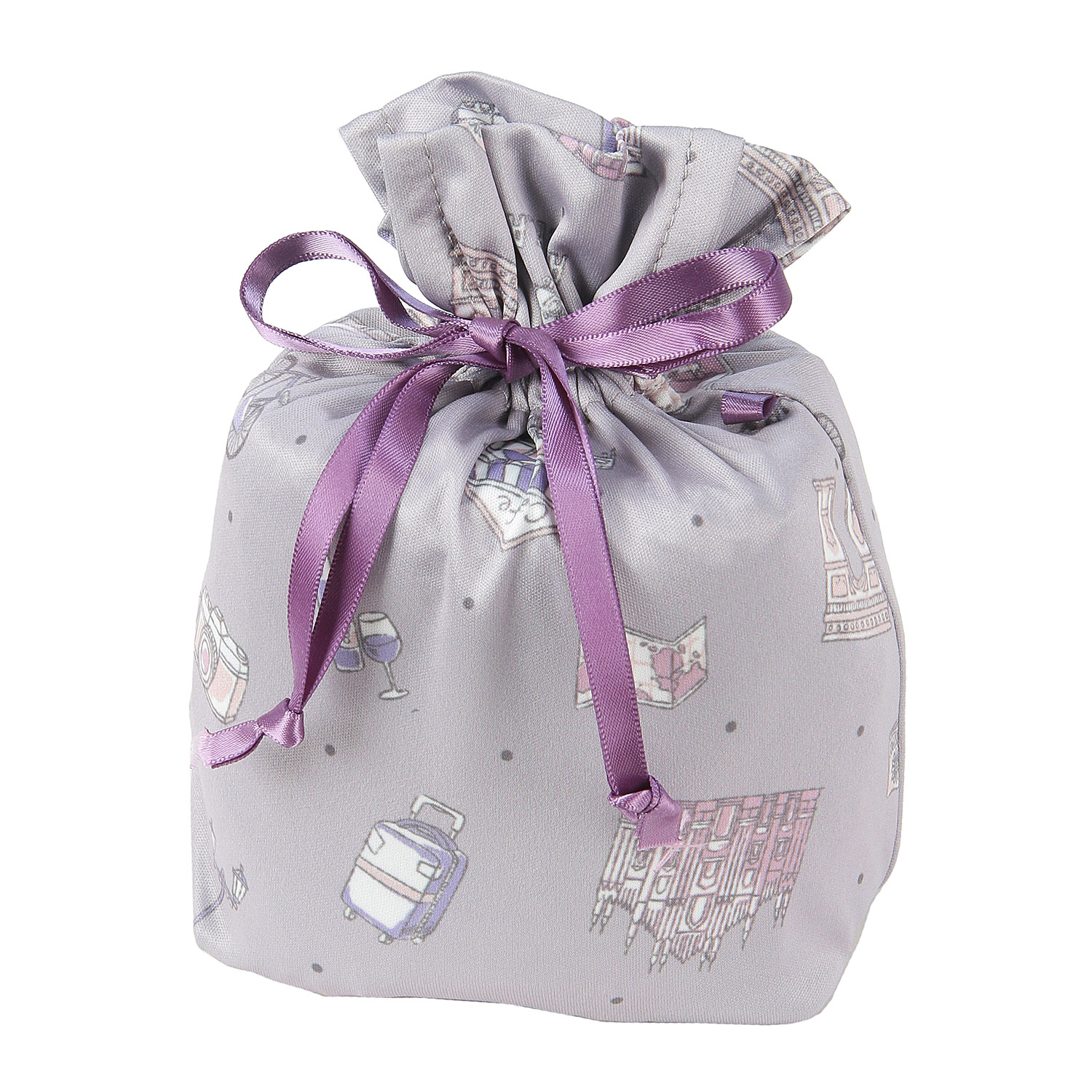 ジョワイユニュイ ポーチ付 携帯パジャマ ワンピース  トラベルドット - 画像5