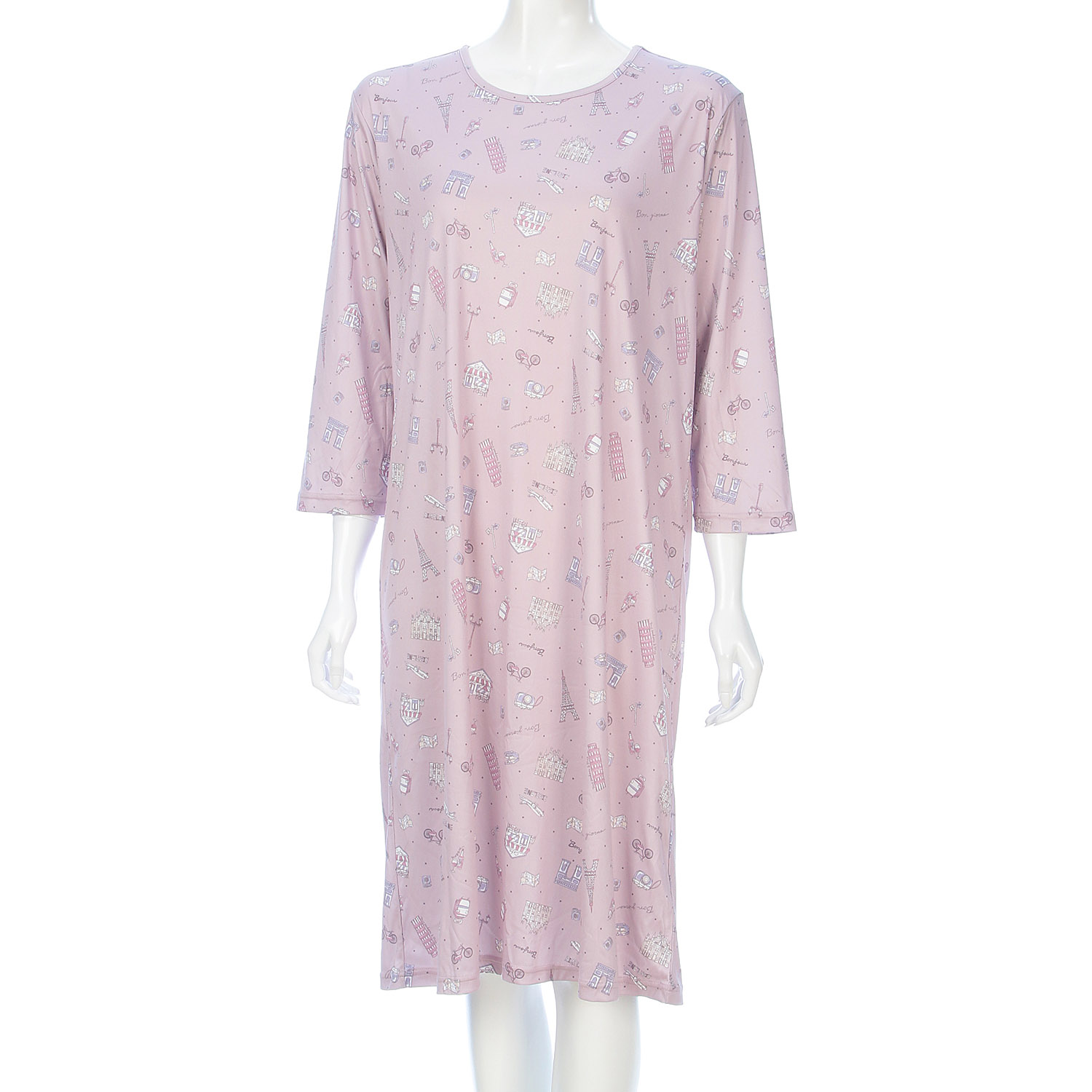 ジョワイユニュイ ポーチ付 携帯パジャマ ワンピース  トラベルドット