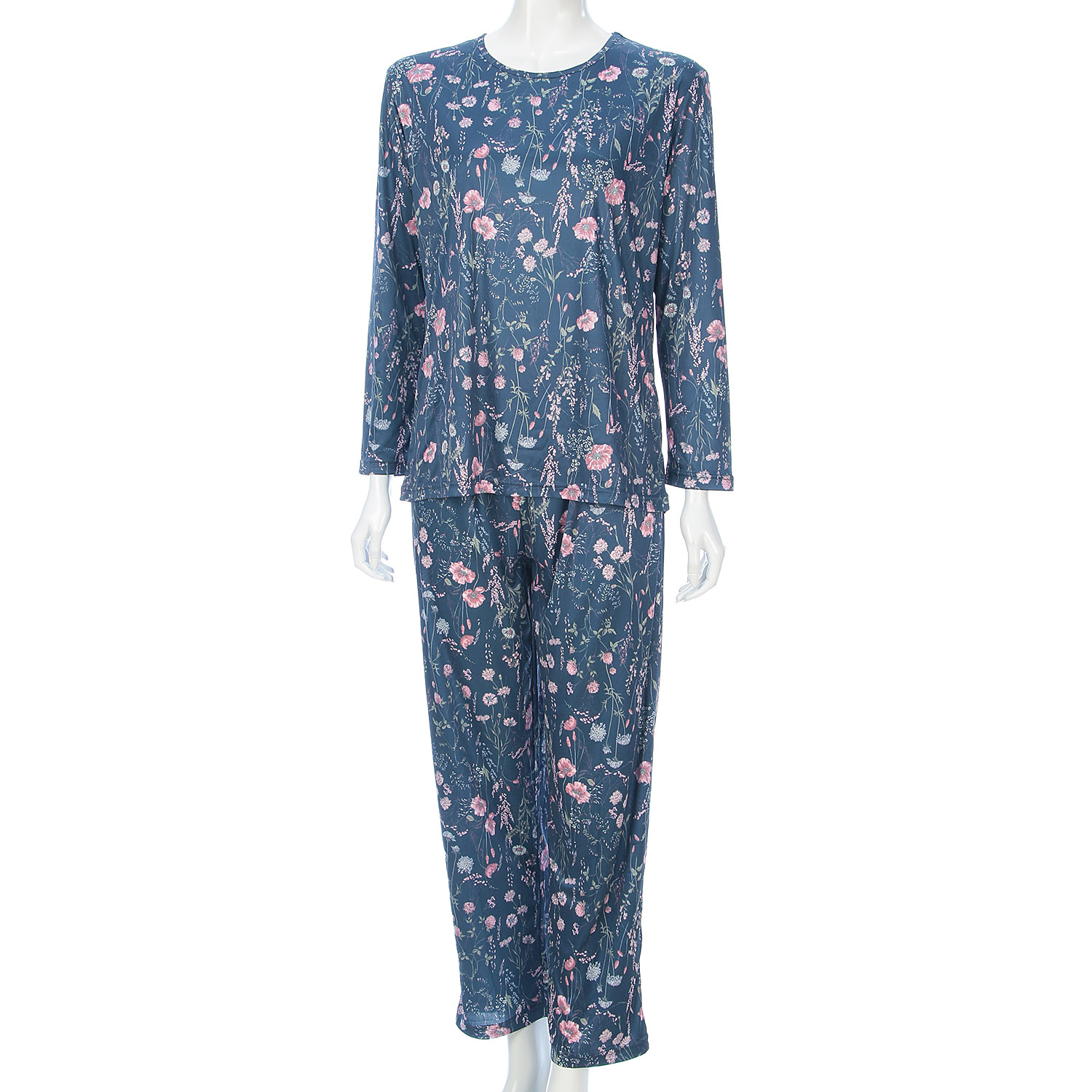 ジョワイユニュイ ポーチ付 携帯パジャマ Tスーツ ボタニカル - 画像4