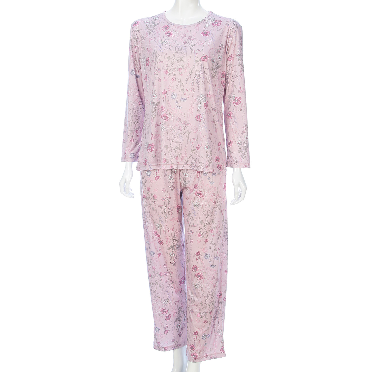 ジョワイユニュイ ポーチ付 携帯パジャマ Tスーツ ボタニカル