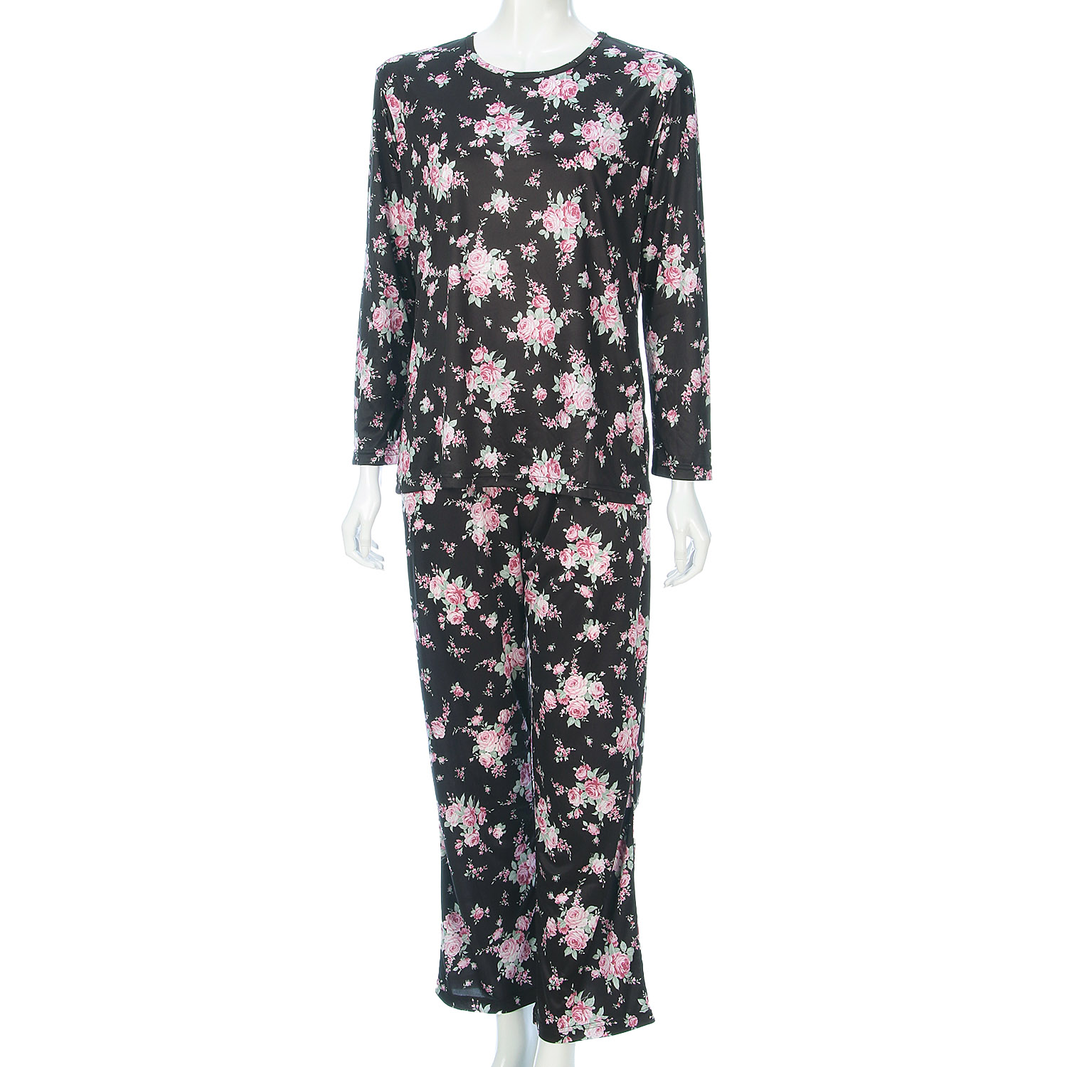 ジョワイユニュイ ポーチ付 携帯パジャマ Tスーツ  エレガントローズ