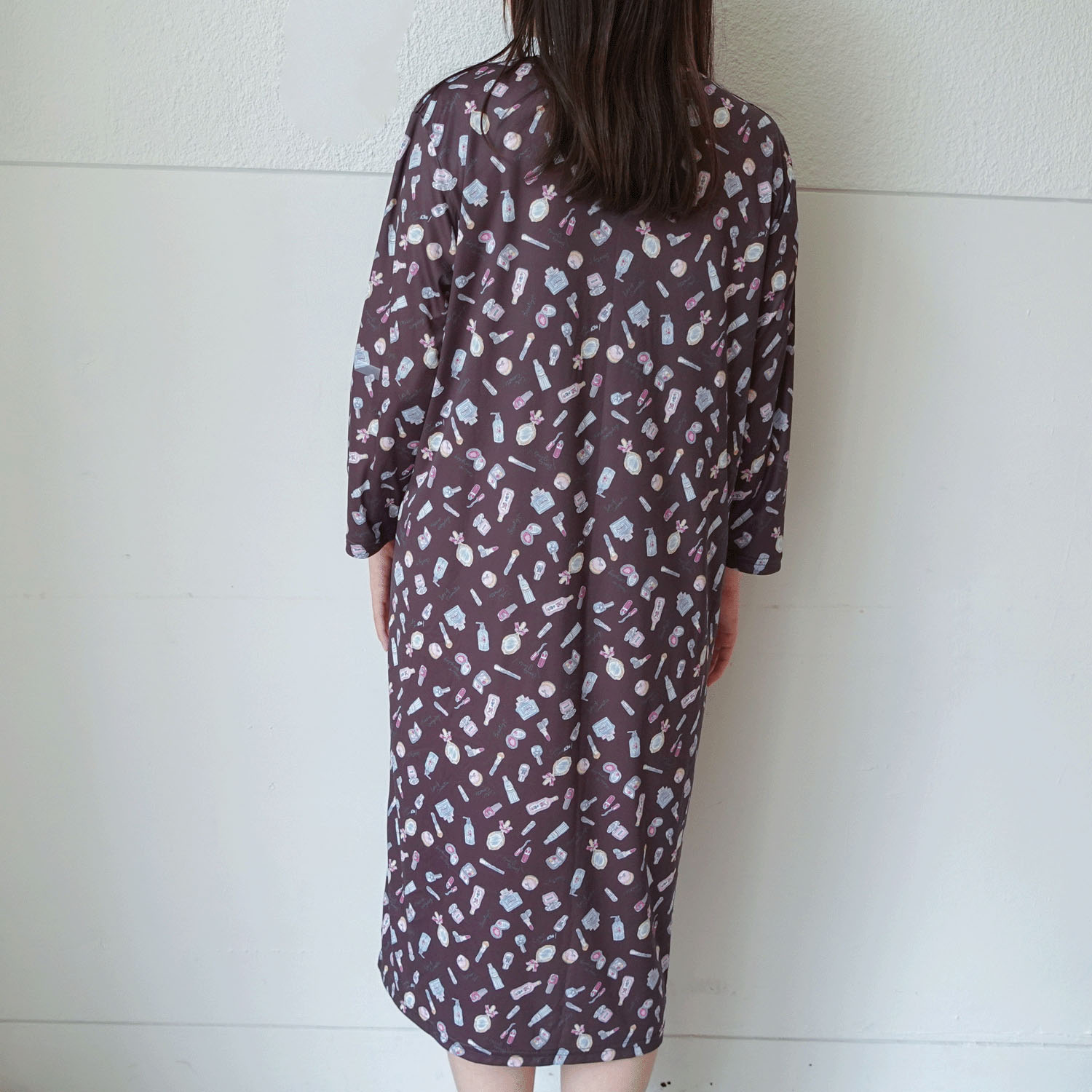 ジョワイユニュイ ポーチ付 携帯パジャマ ワンピース  コスメ - 画像7