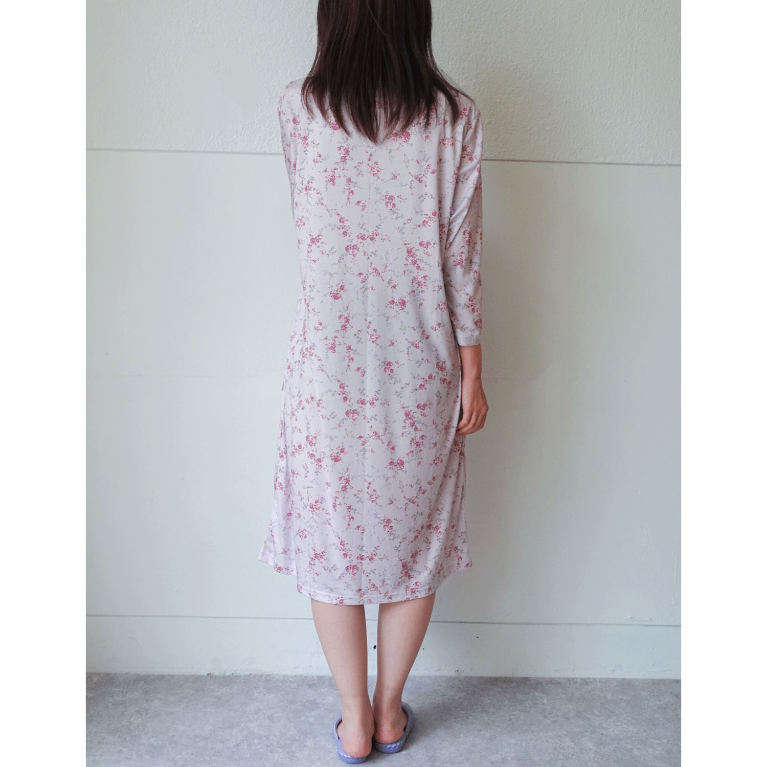 ジョワイユニュイ ポーチ付 携帯パジャマ ワンピース  リボンブーケ - 画像9