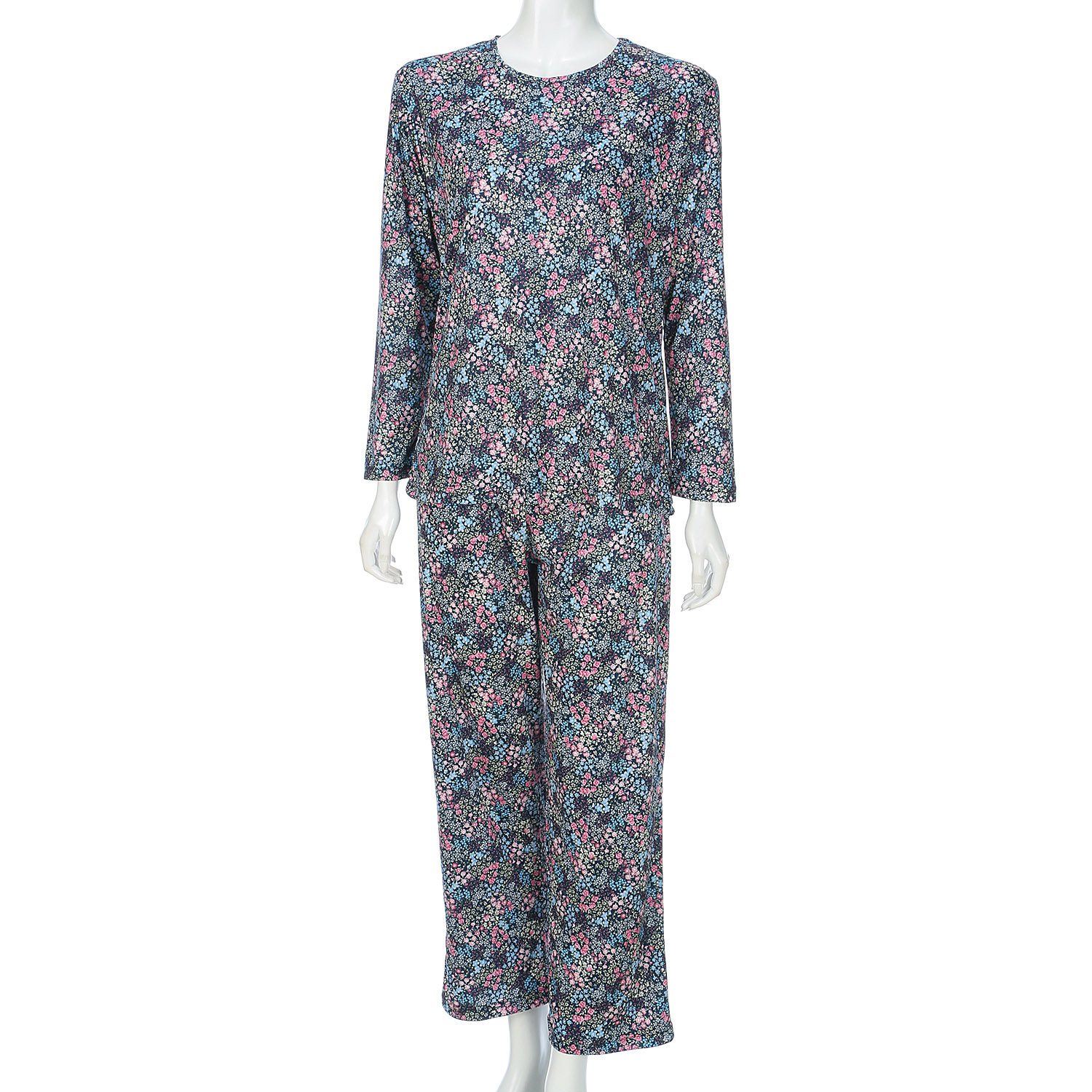 ジョワイユニュイ ポーチ付 携帯パジャマ Tスーツ フラワーガーデン - 画像2