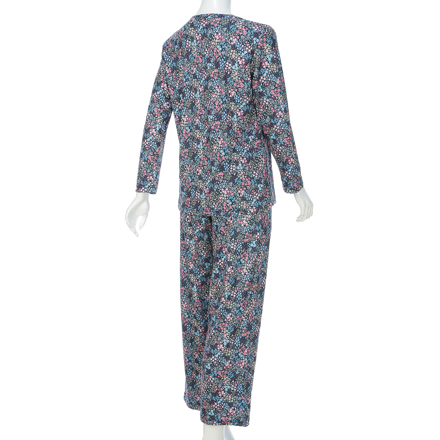 ジョワイユニュイ ポーチ付 携帯パジャマ Tスーツ フラワーガーデン - 画像3