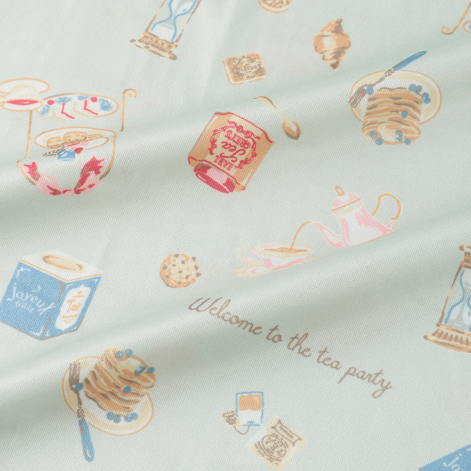 ジョワイユニュイ ポーチ付 携帯パジャマ Tスーツ ティーパーティー - 画像4