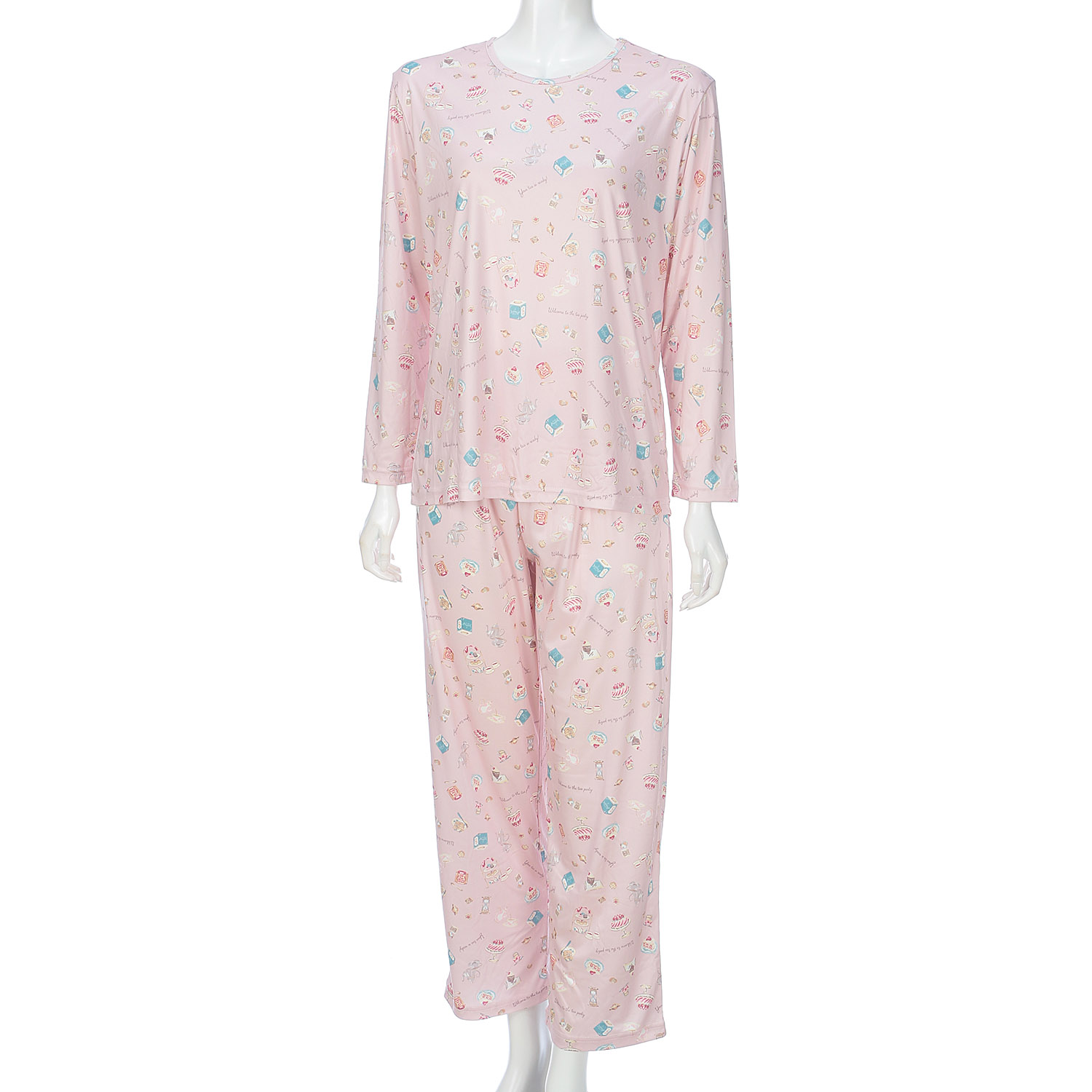 ジョワイユニュイ ポーチ付 携帯パジャマ Tスーツ ティーパーティー