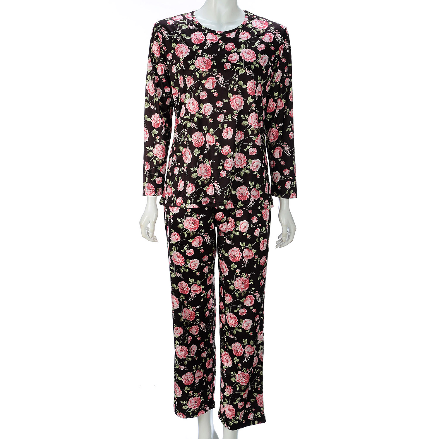 ジョワイユニュイ ポーチ付 携帯パジャマ Tスーツ ロイヤルローズ - 画像2