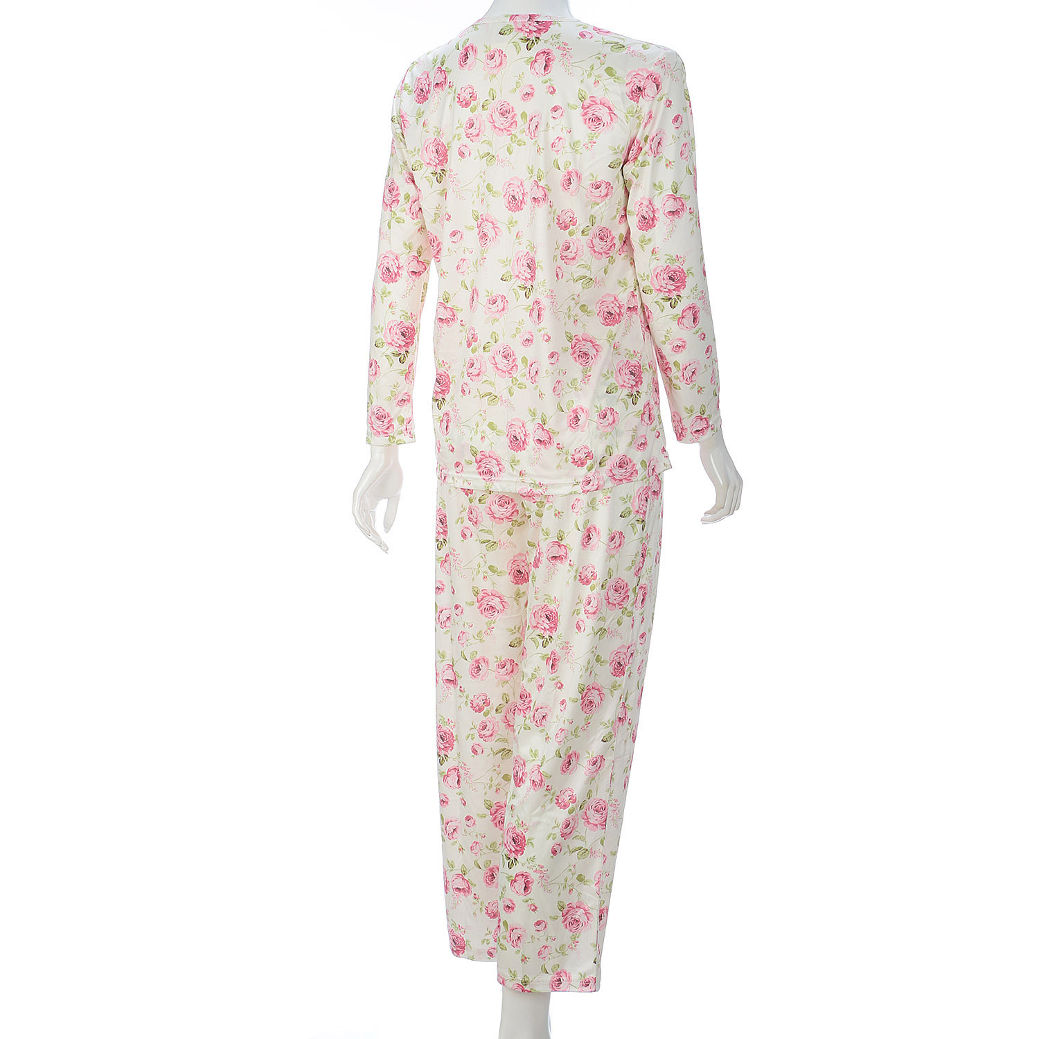 ジョワイユニュイ ポーチ付 携帯パジャマ Tスーツ ロイヤルローズ - 画像4