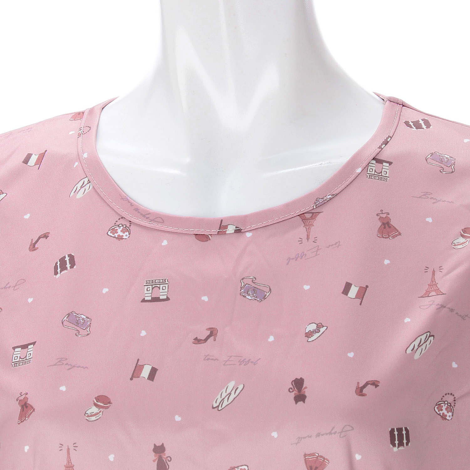 ジョワイユニュイ ポーチ付 携帯パジャマ Tスーツ パリクローゼット - 画像4