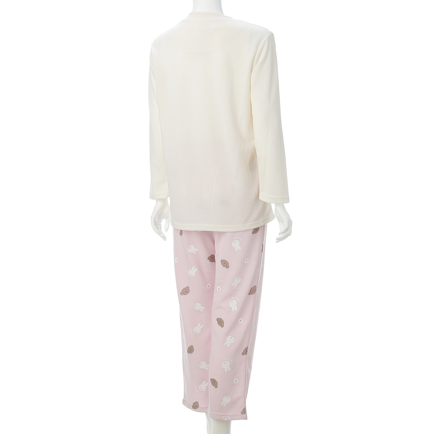 miffy ダンボール無地＆ボリス柄 長袖長パンツTスーツ  レディース - 画像3