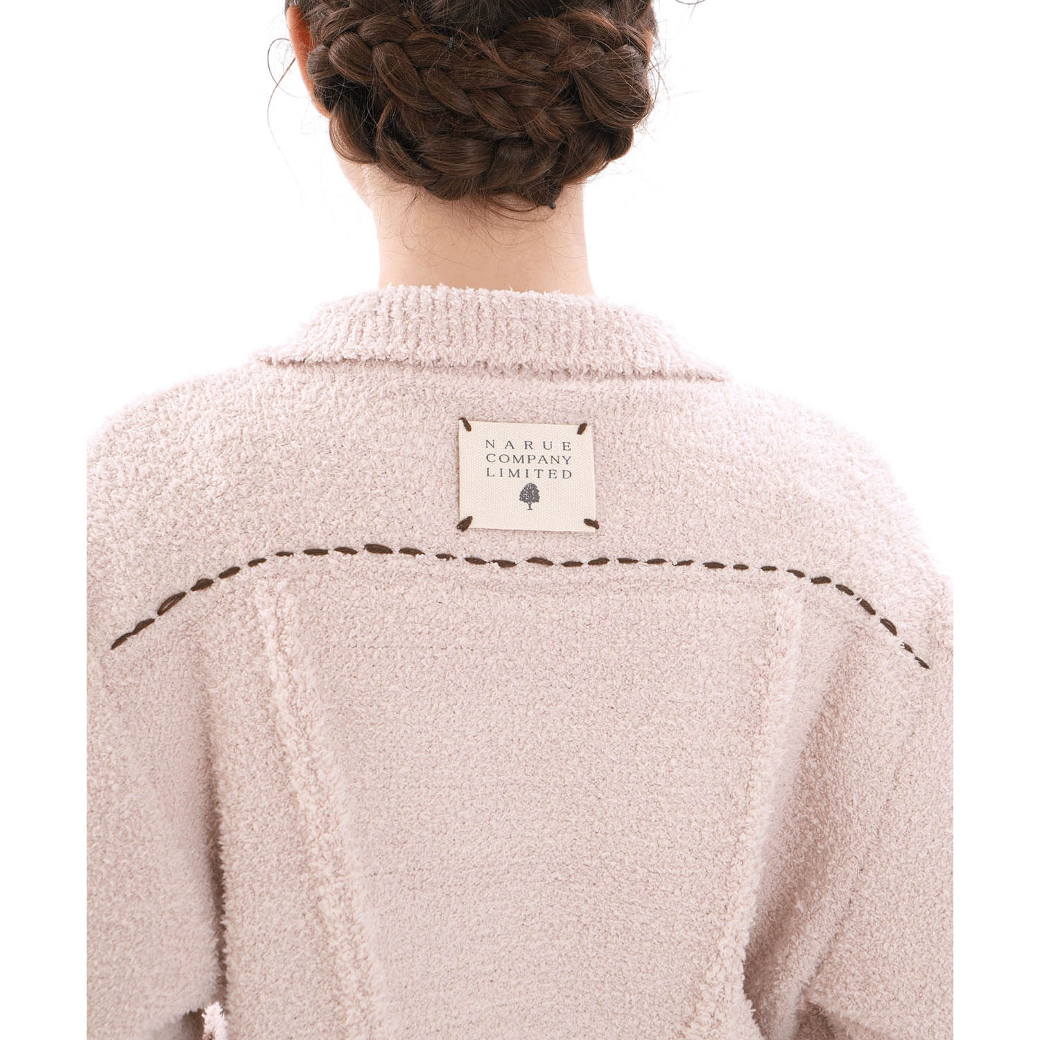 Narue モールニットフラッフィーデニム トップス - 画像8