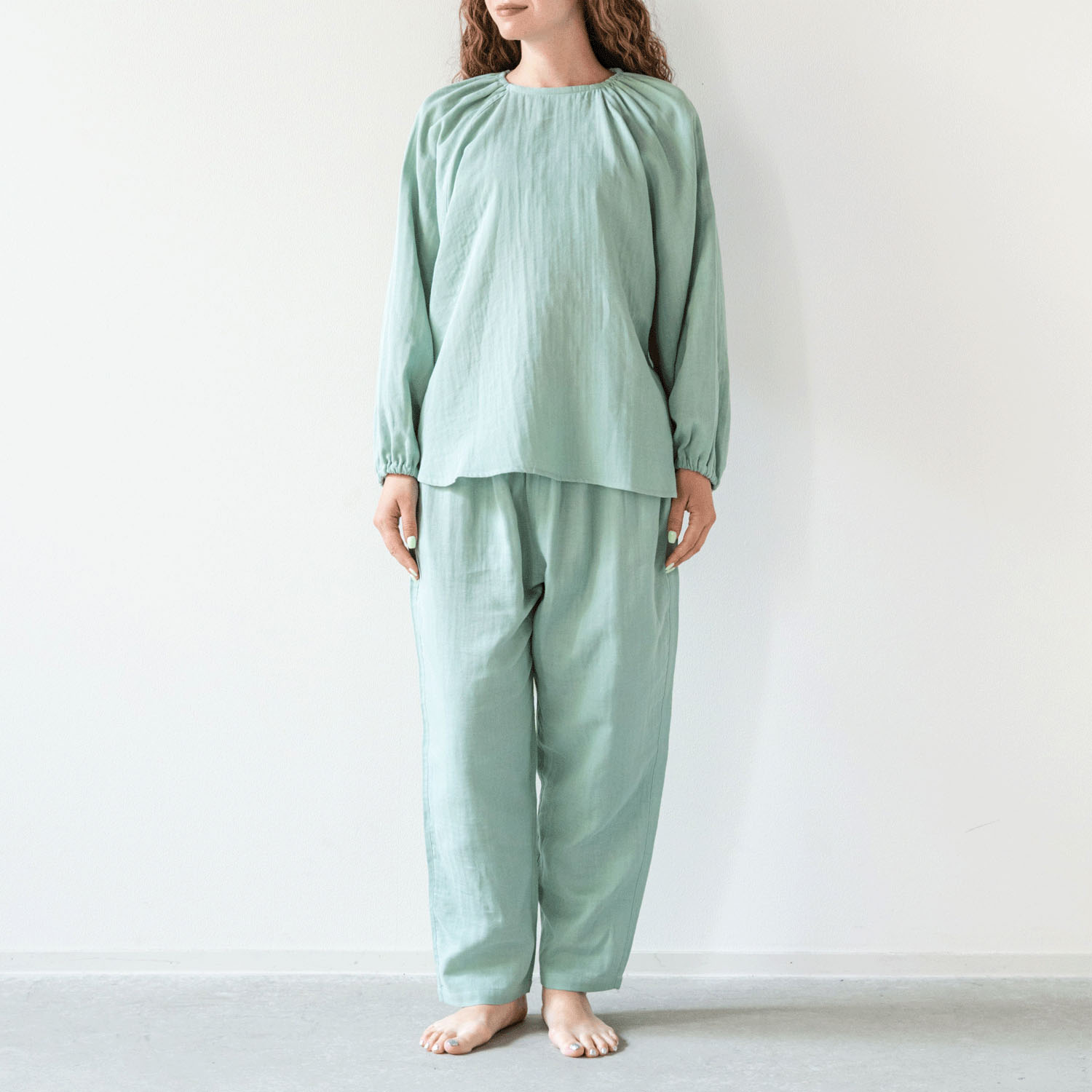 着る保湿クリーム ラグランプルオーバーパジャマ - 画像11