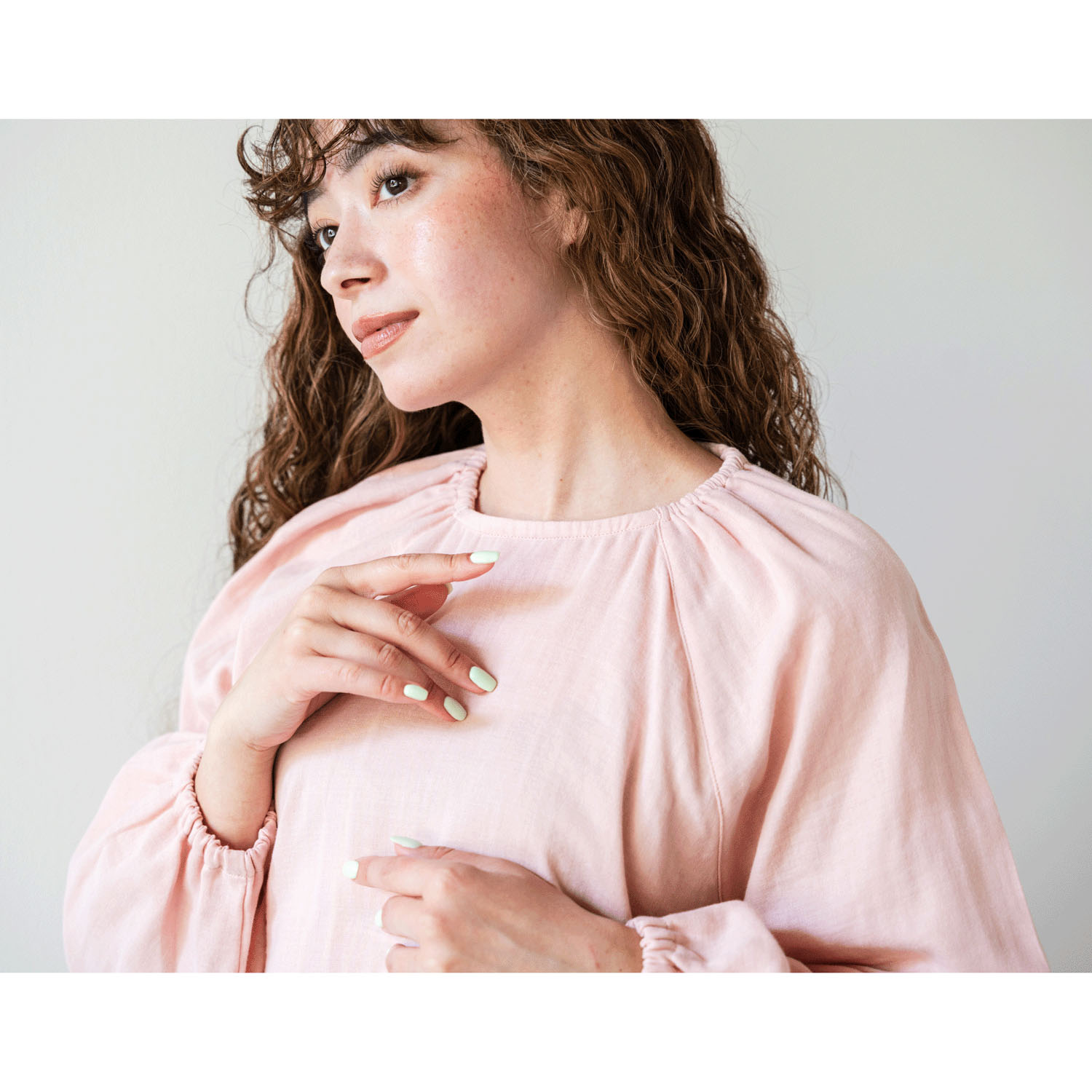 着る保湿クリーム ラグランプルオーバーパジャマ - 画像9