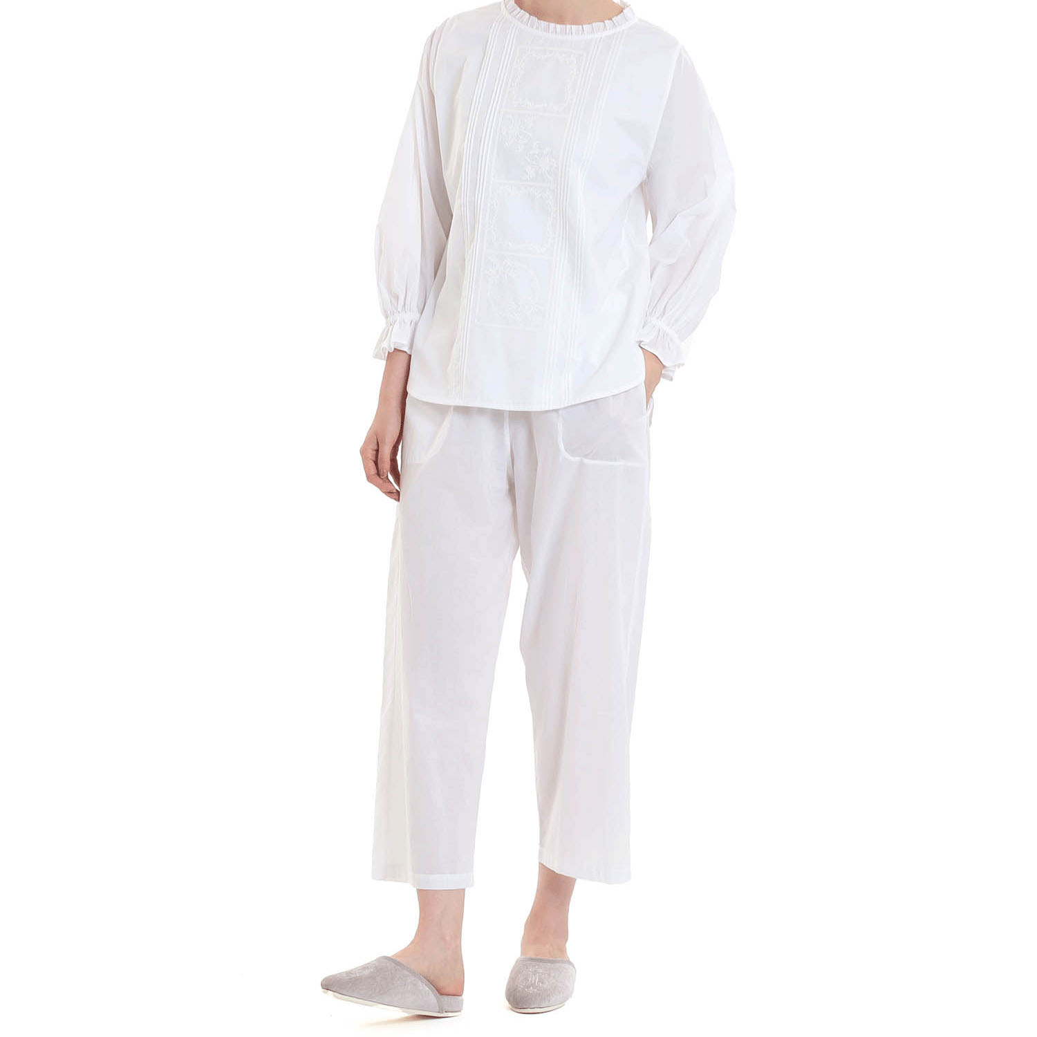 Narue 60ローンフローラピンタックパジャマ - 画像2